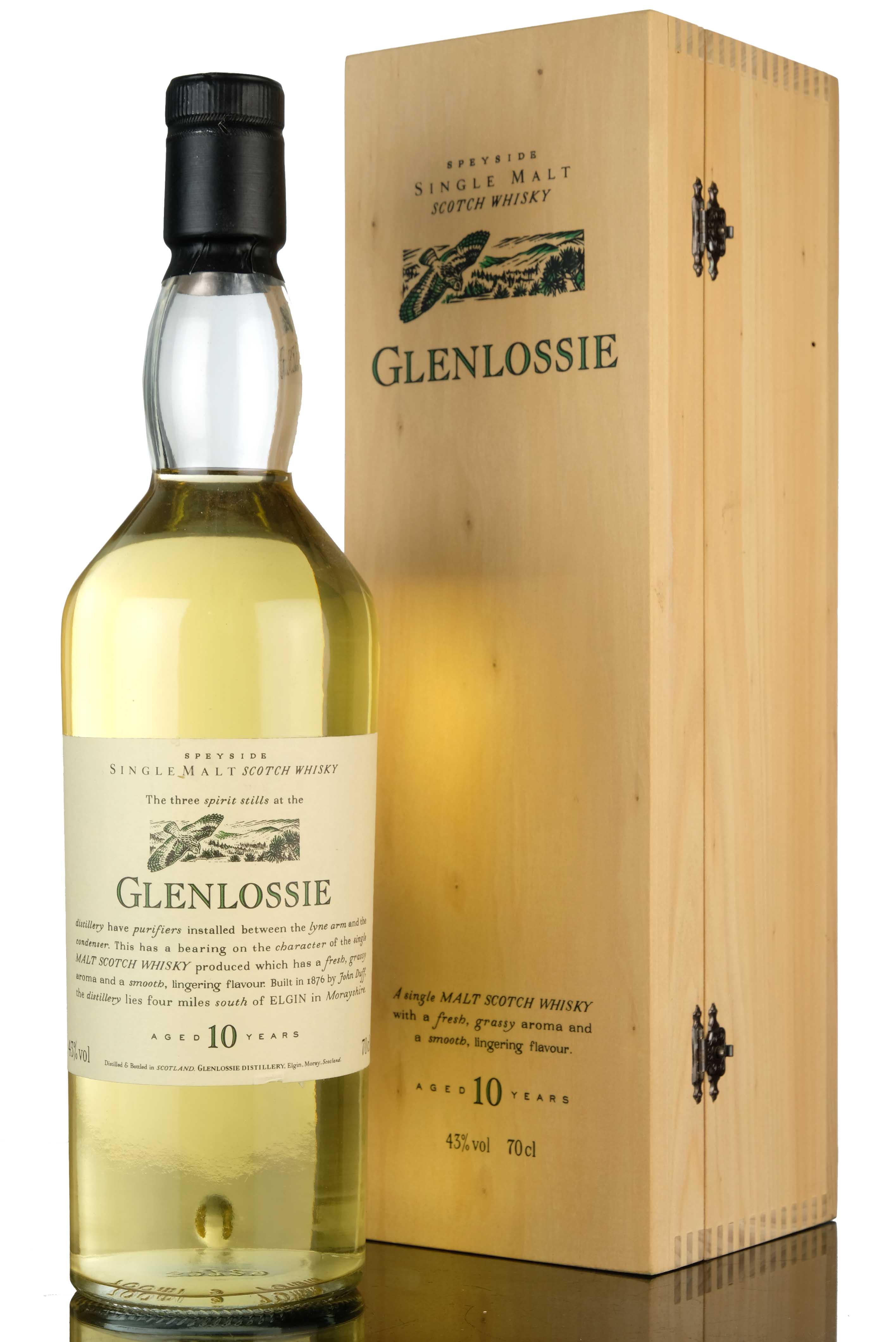 Glenlossie 10 Year Old - Flora & Fauna - Wooden Box