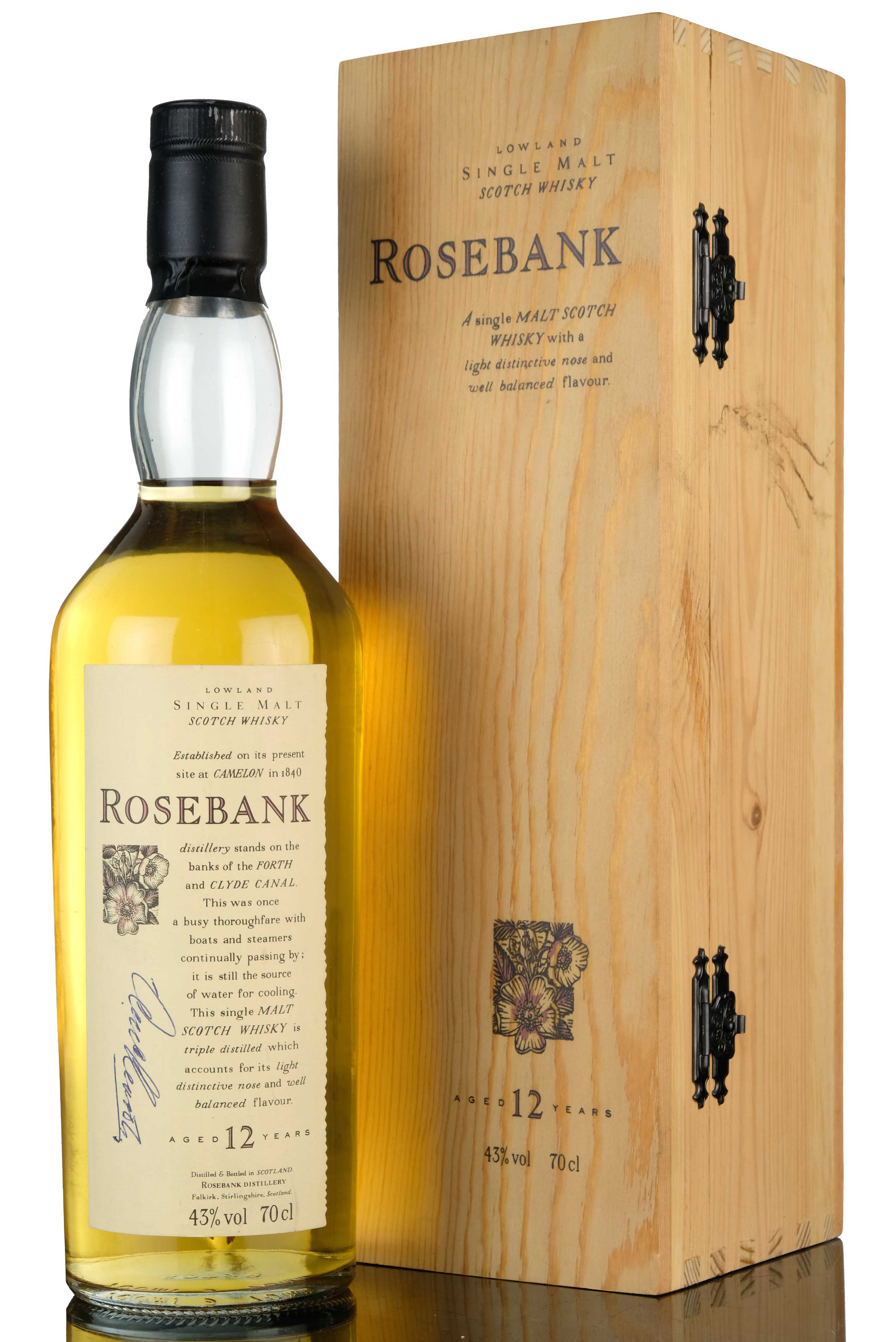 Rosebank 12 Year Old - Flora & Fauna - Wooden Box Series