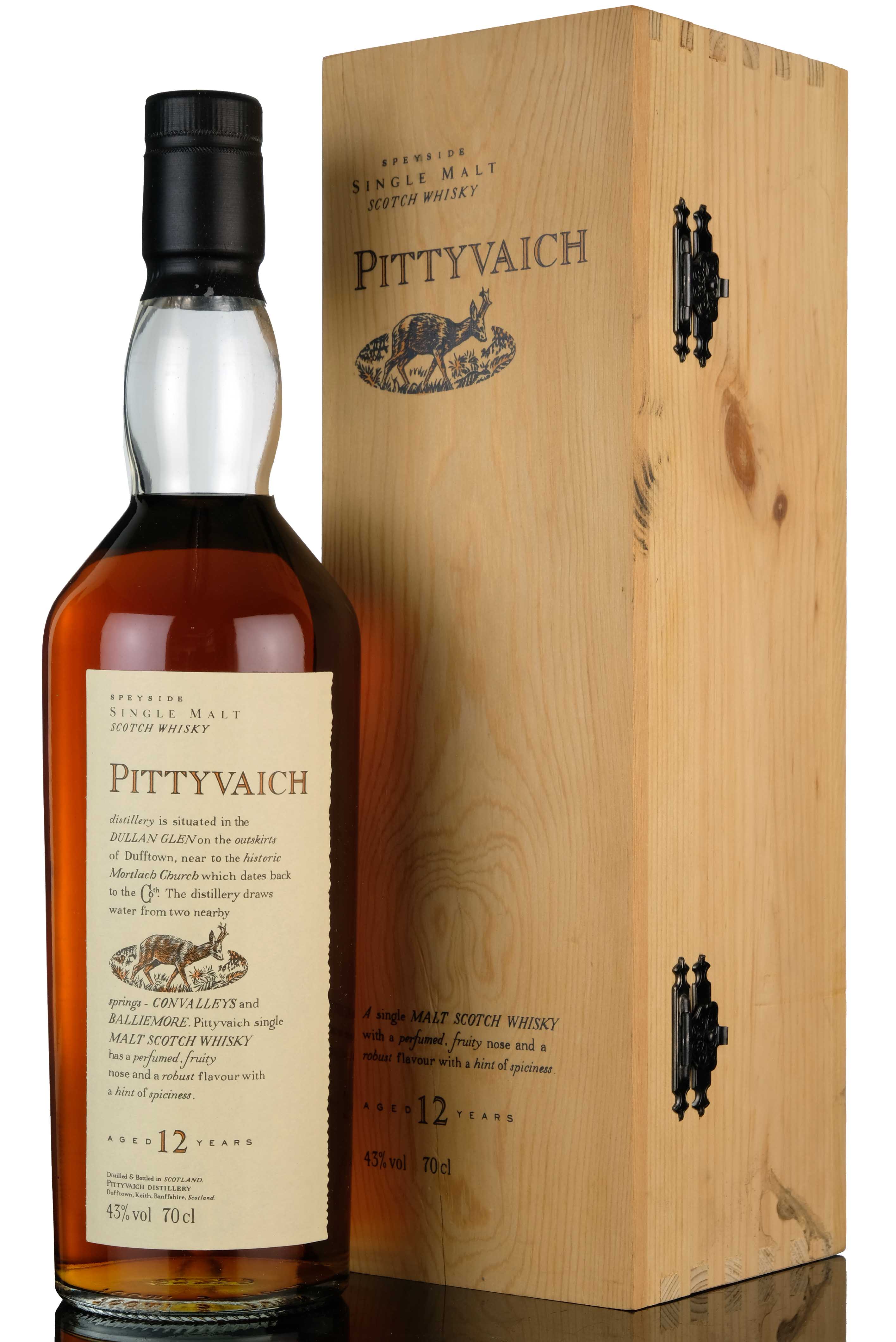 Pittyvaich 12 Year Old - Flora & Fauna Series - Wooden Box