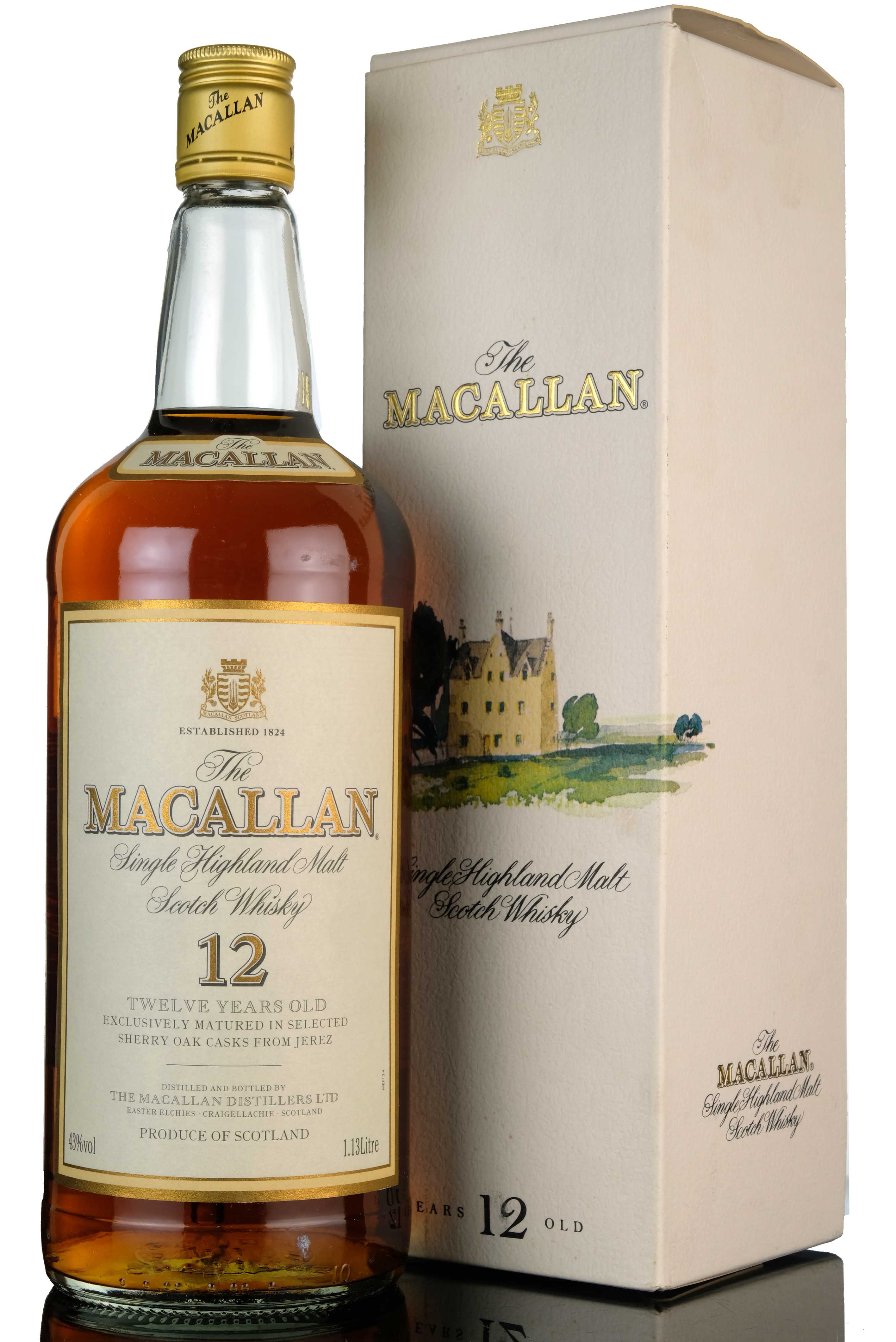 Macallan 12 Year Old - 1980s - 1.13 Litres