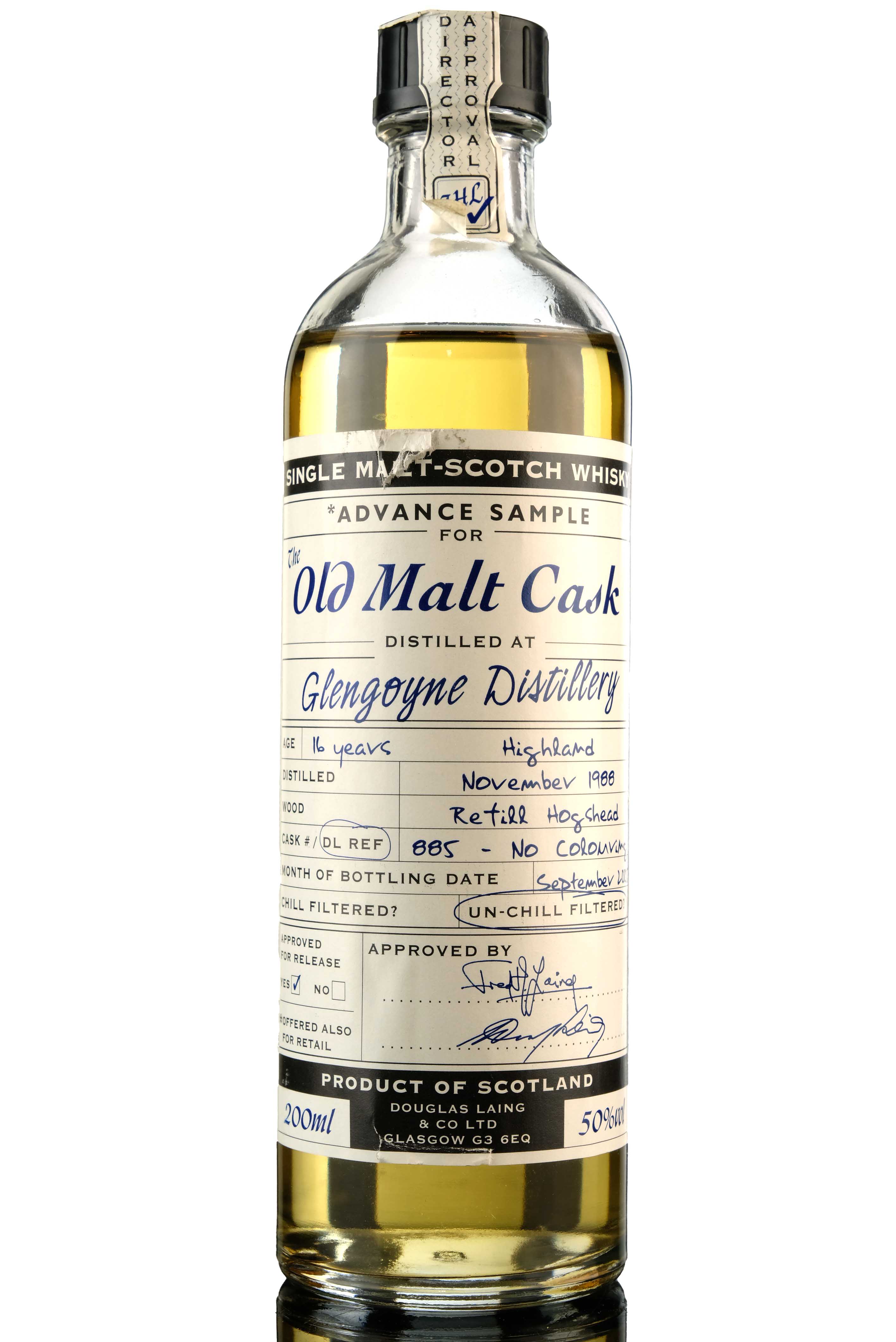 Glengoyne 1988-2005 - 16 Year Old - Douglas Laing - Old Malt Cask - Sample