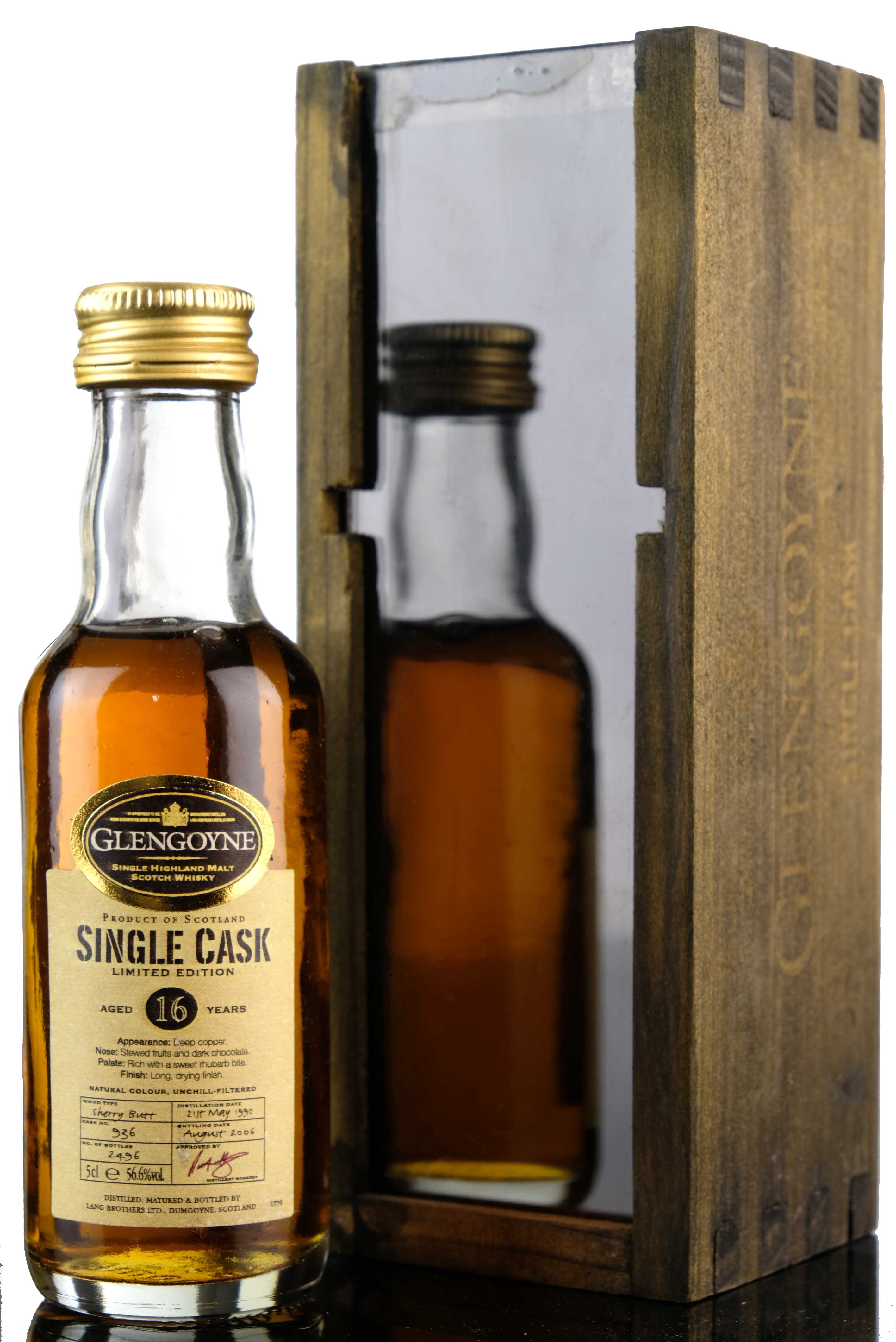 Glengoyne 1990-2006 - 16 Year Old - Single Cask 936 - Miniature