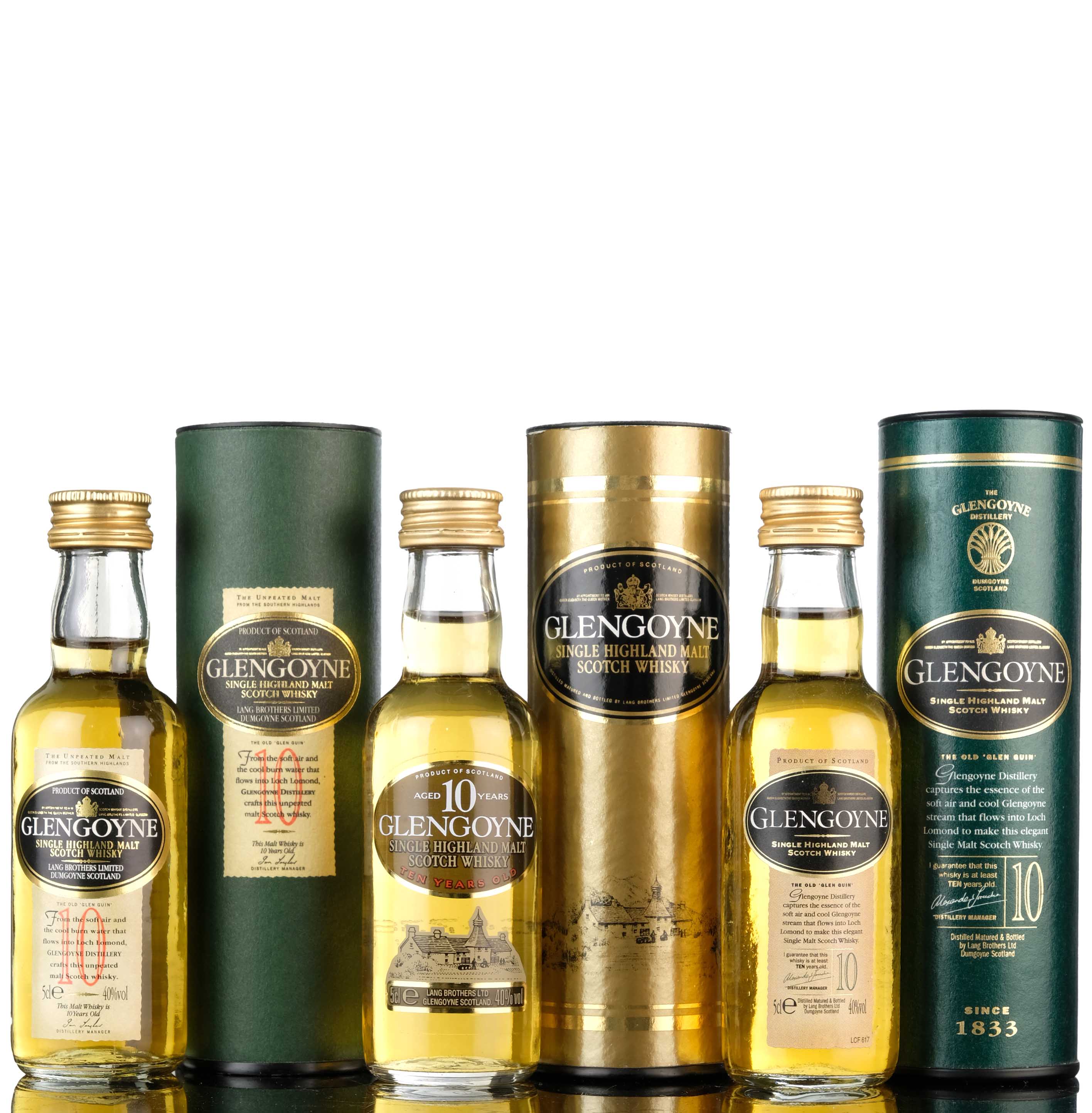 3 x Glengoyne 10 Year Old Miniatures