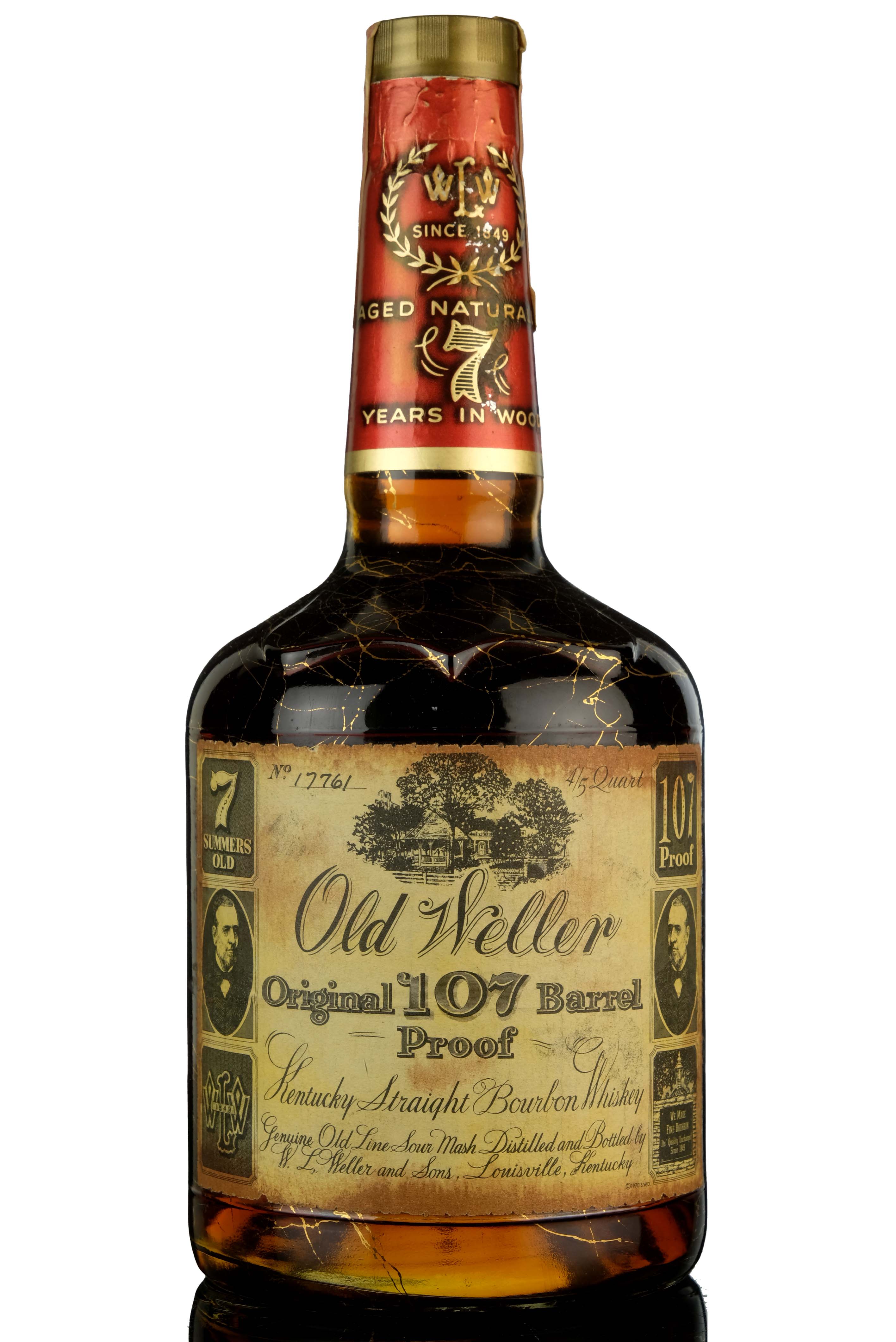 Old Weller 7 Kentucky Straight Bourbon Whiskey 107 Proof