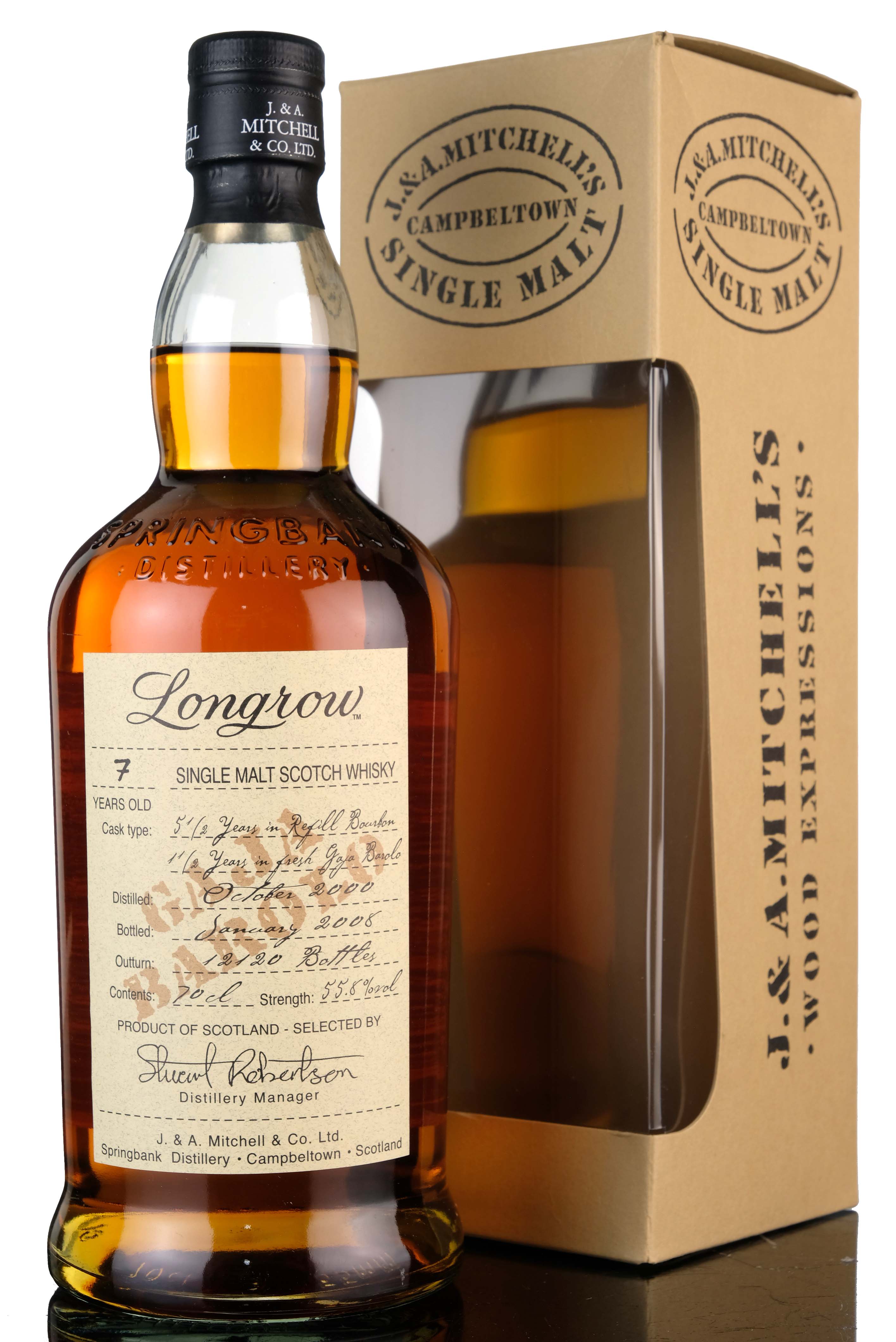 Longrow 2000-2008 - 7 Year Old - Gaja Barolo