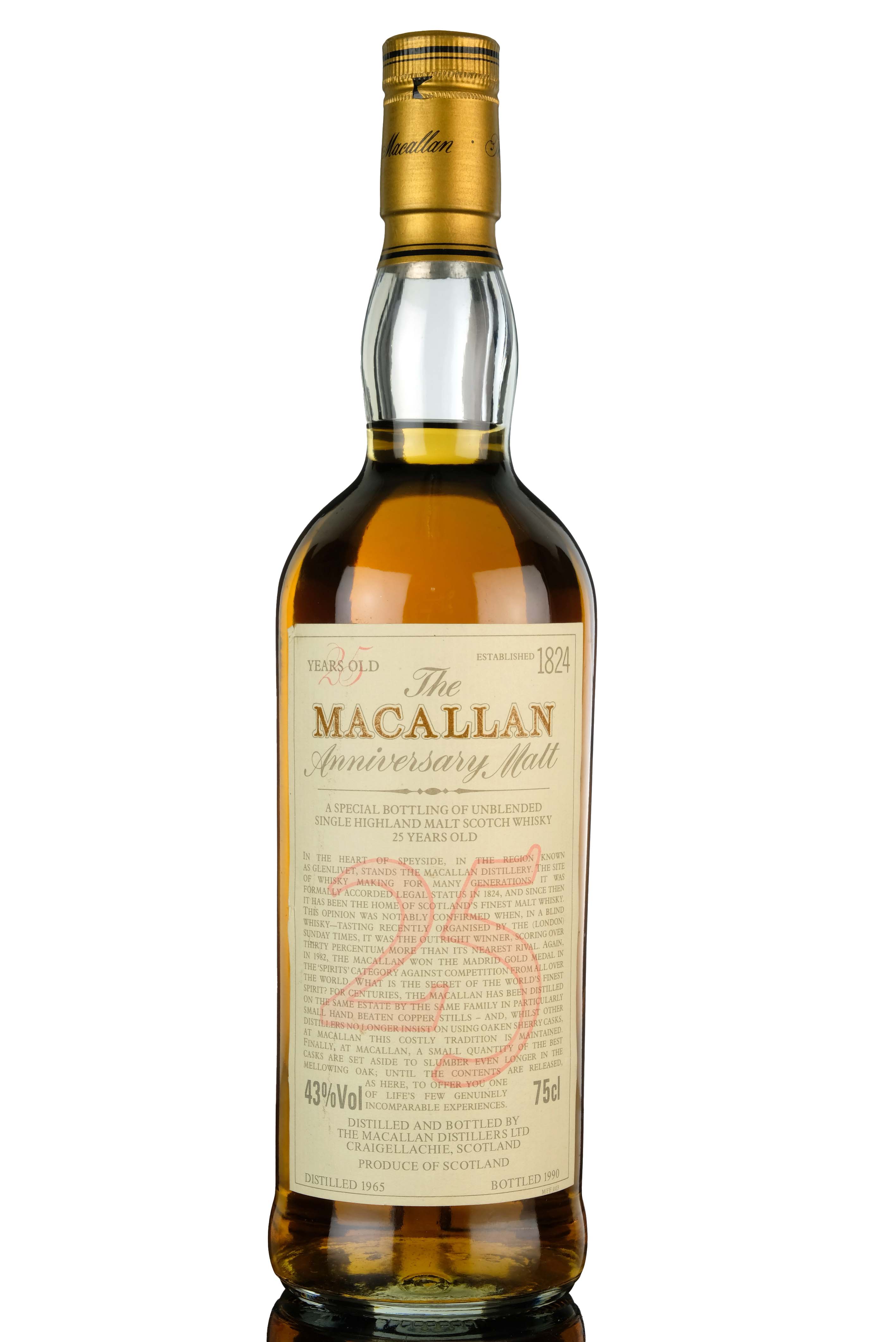 Macallan 1965-1990 - 25 Year Old Anniversary Malt