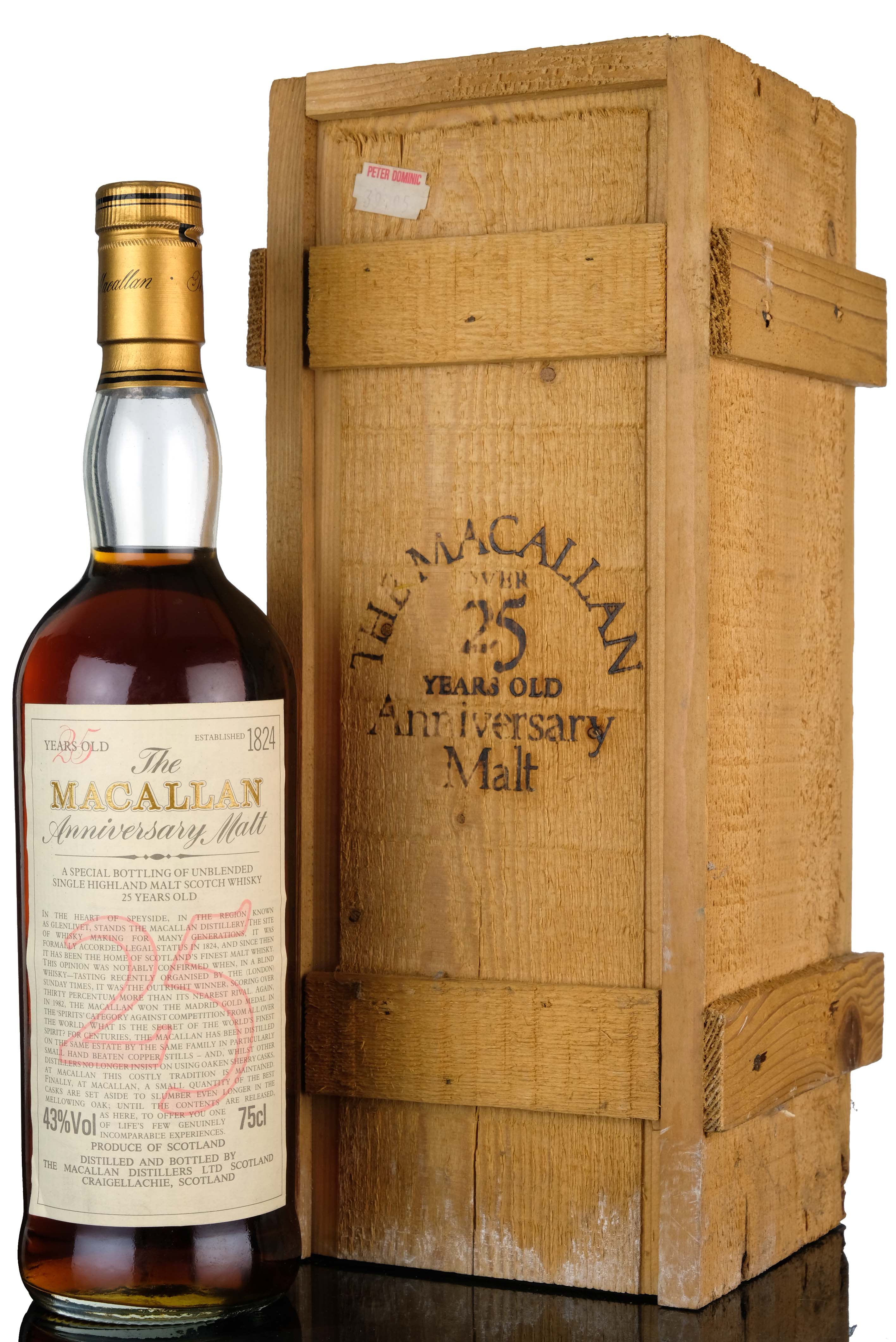 Macallan 25 Year Old Anniversary Malt