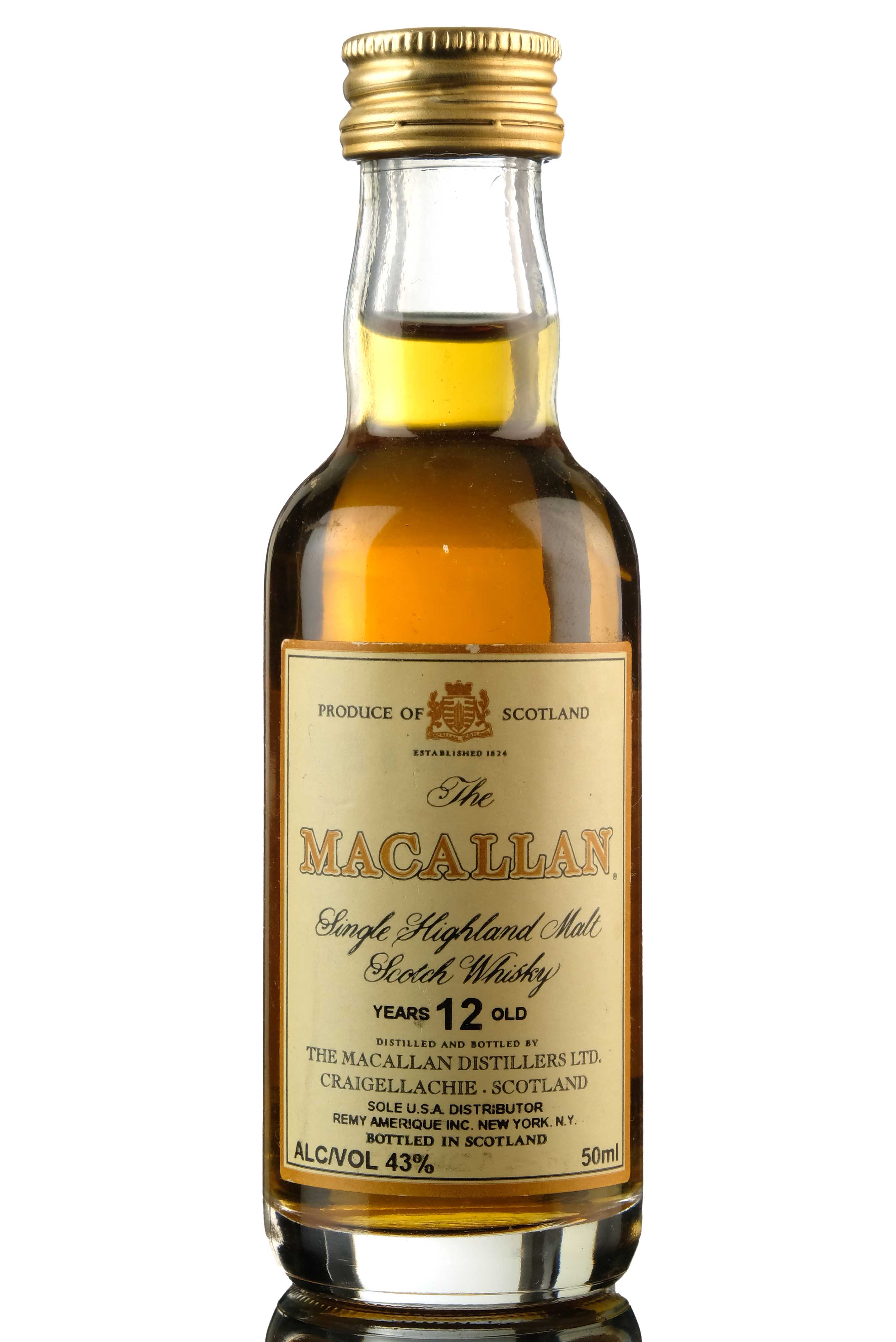 Macallan 12 Year Old Miniature