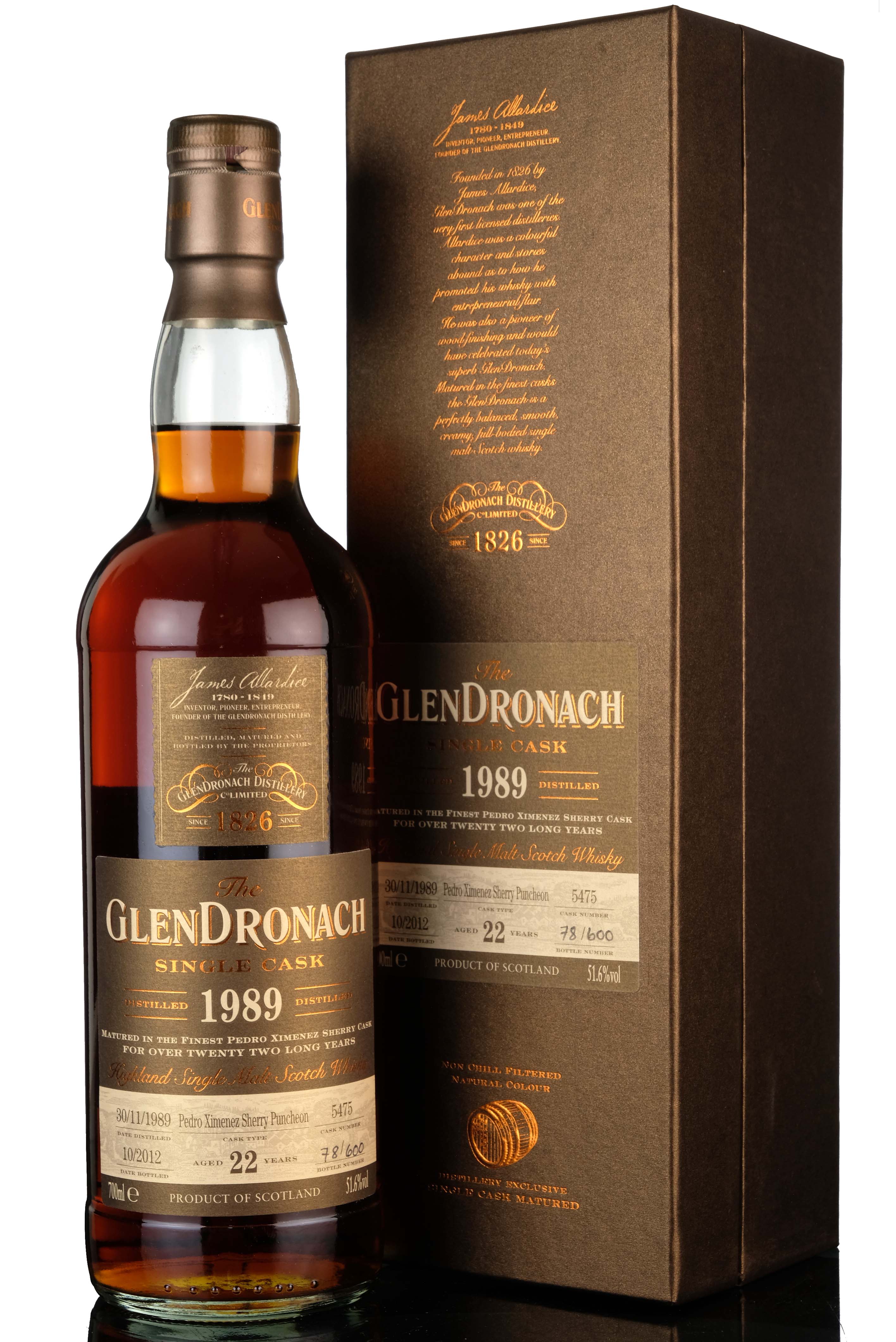 Glendronach 1989 - 2012 22 Single Cask 5475 Batch 7