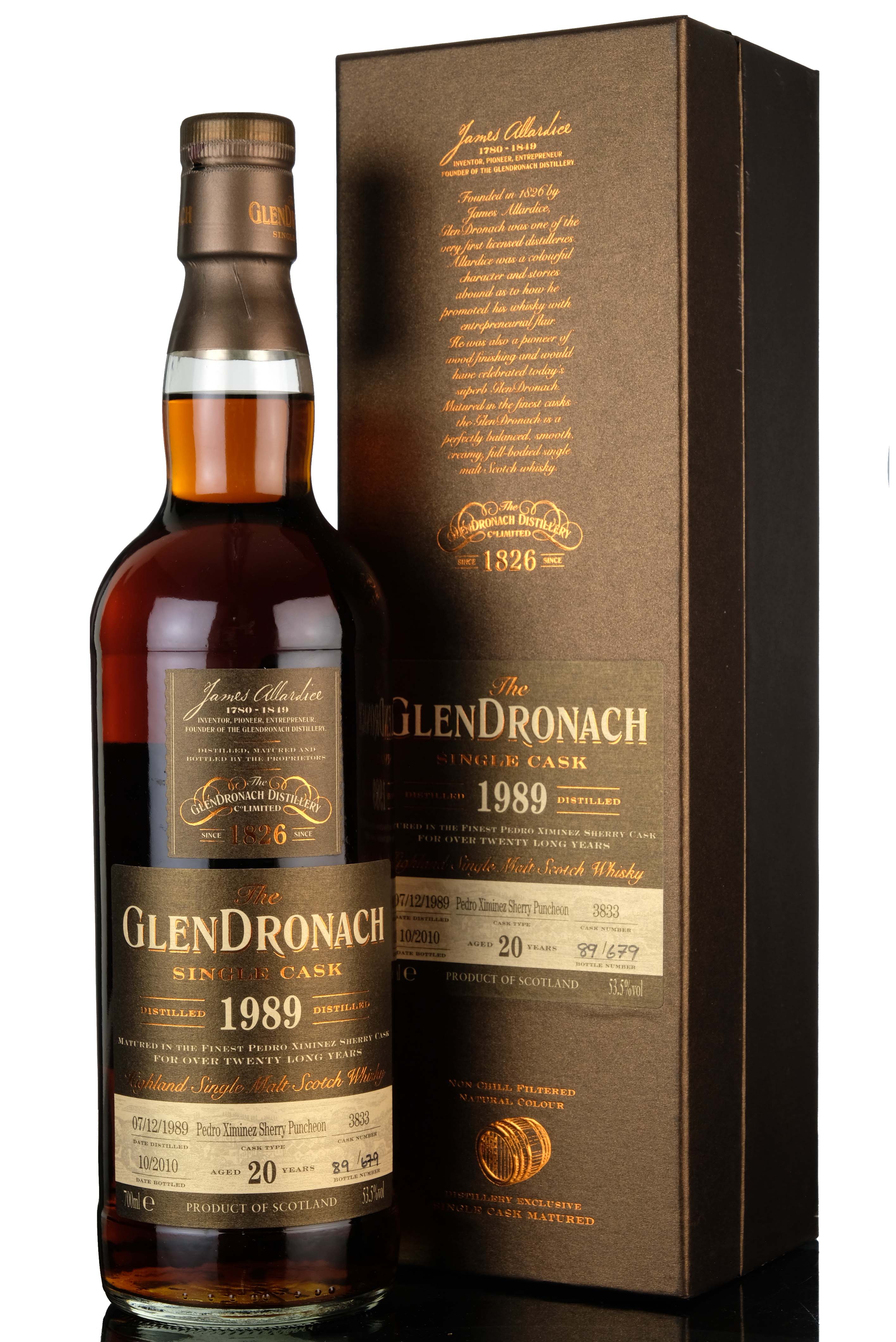 Glendronach 1989 - 2010 20 Single Cask 3833 Batch 3