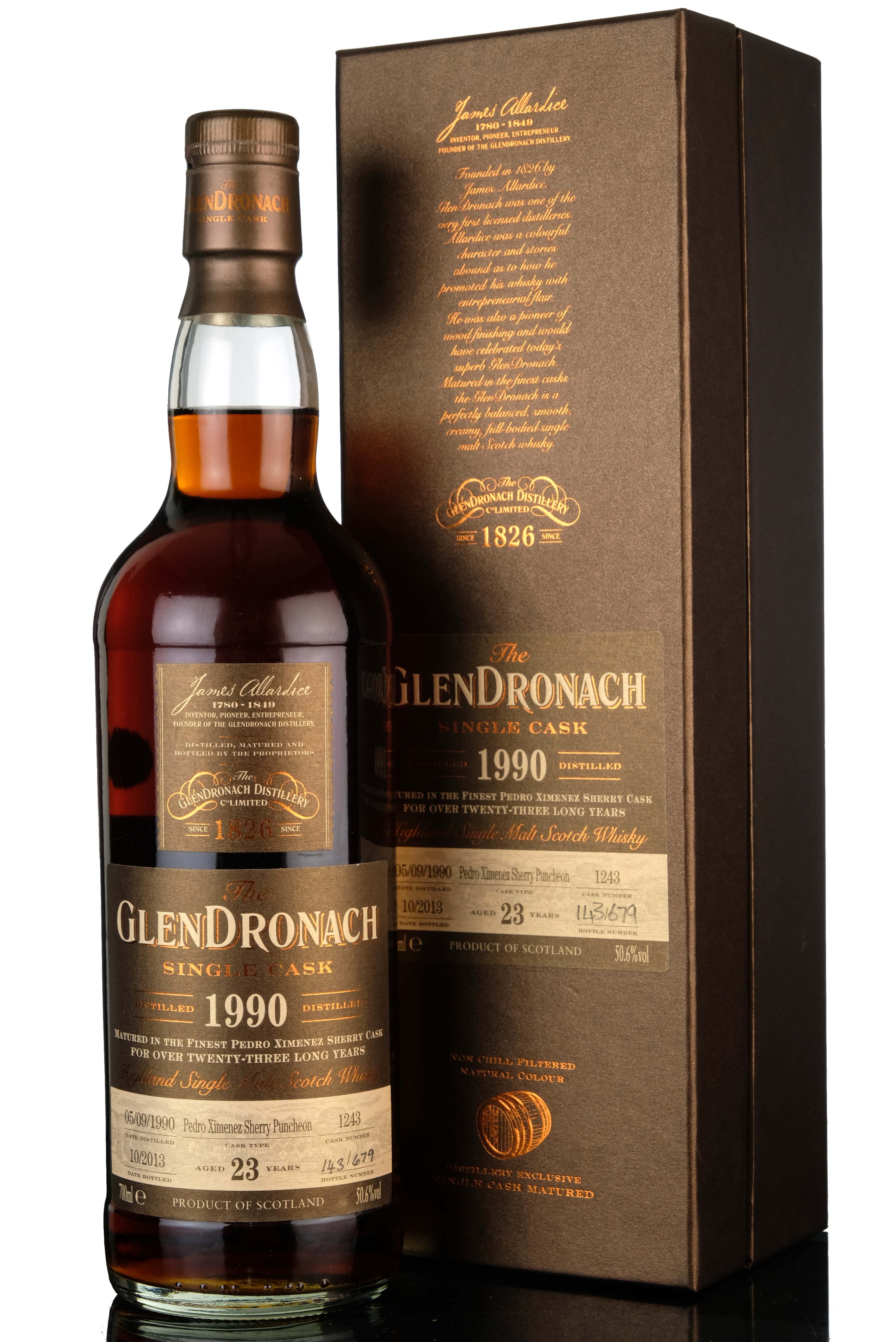 Glendronach 1990 - 2013 23 Single Cask 1243 Batch 9