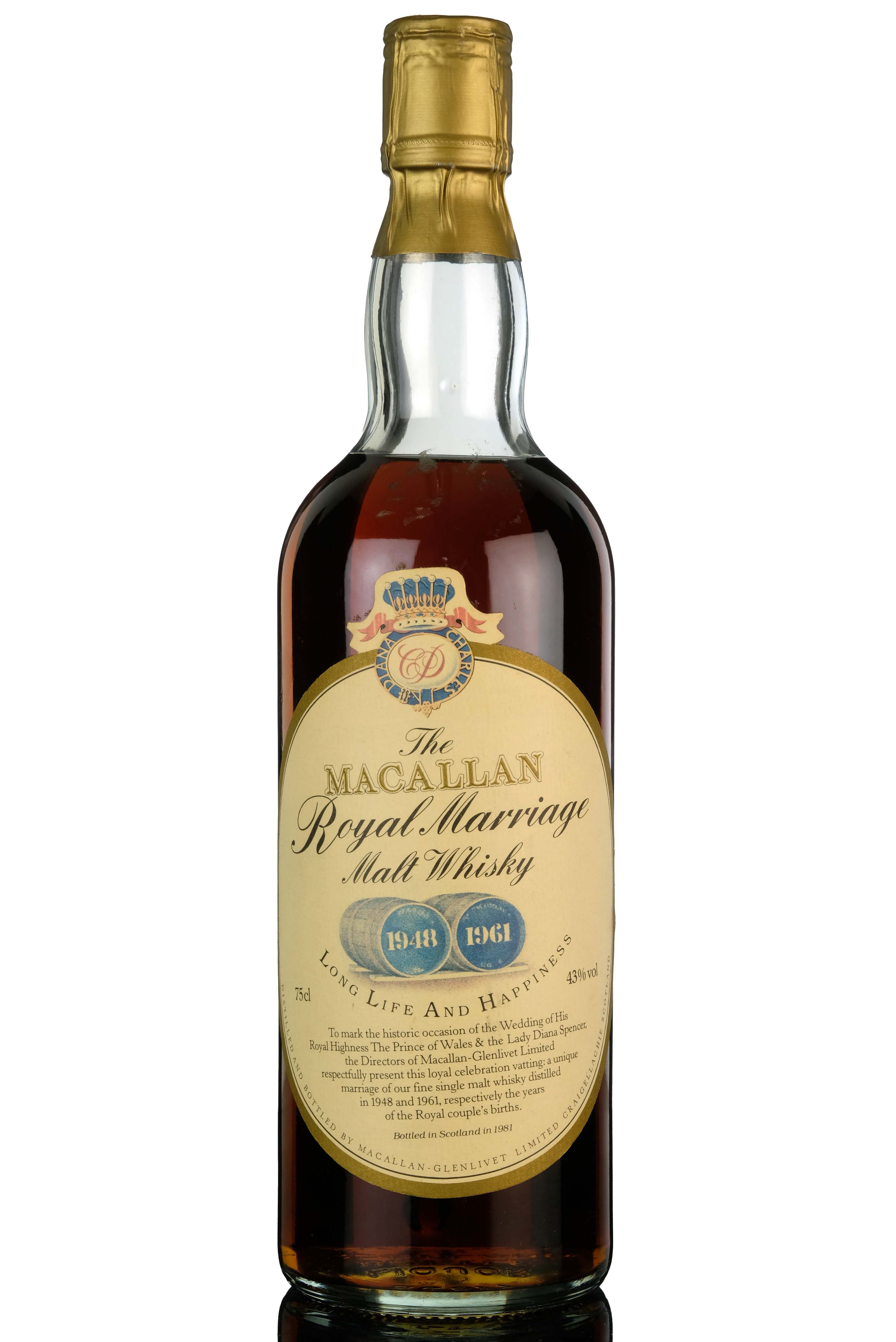 Macallan 1948-1961 Royal Marriage - Bottled 1981