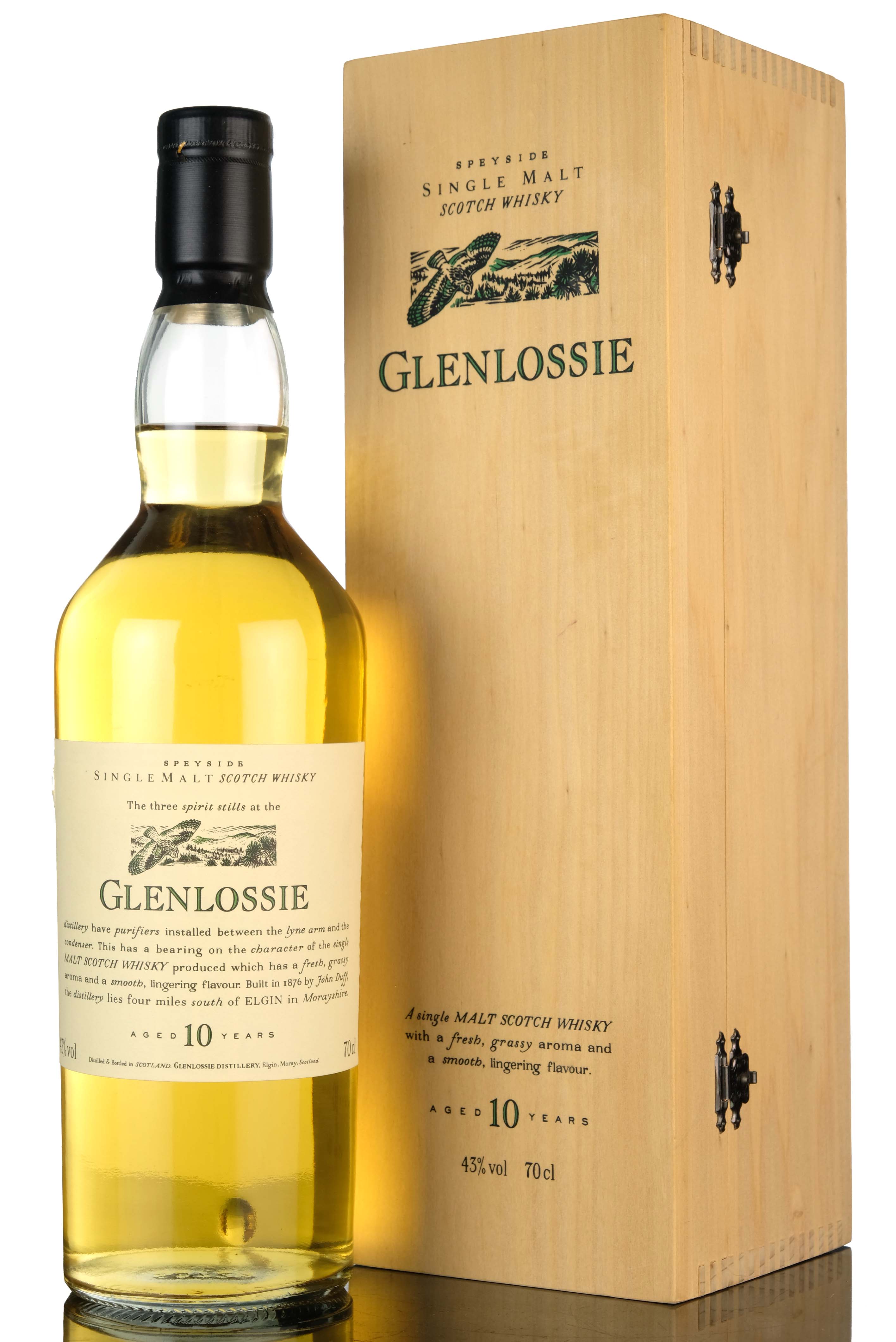 Glenlossie 10 Year Old - Flora & Fauna - Wooden Box