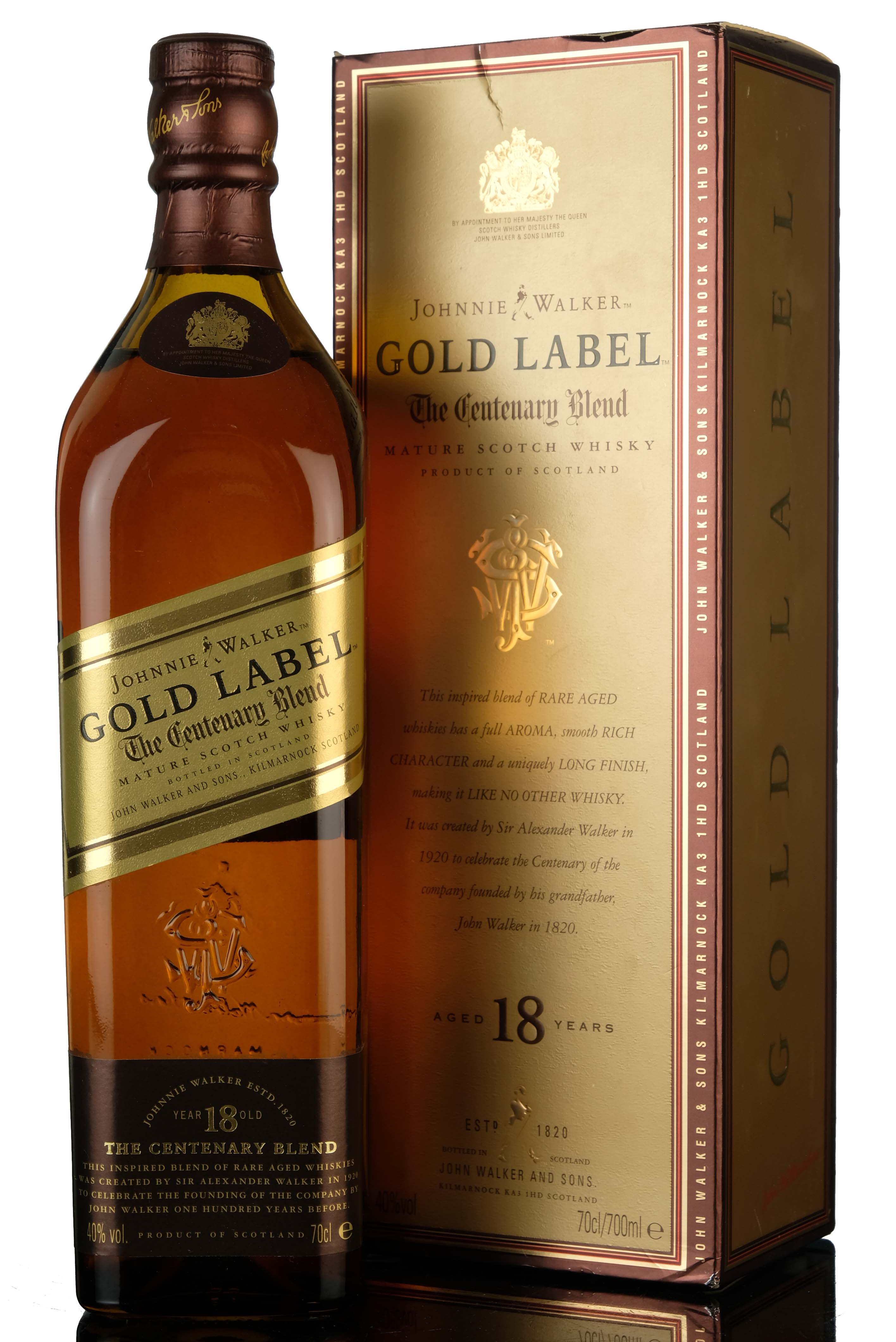 Johnnie Walker 18 Year Old - Gold Label - The Centenary Blend