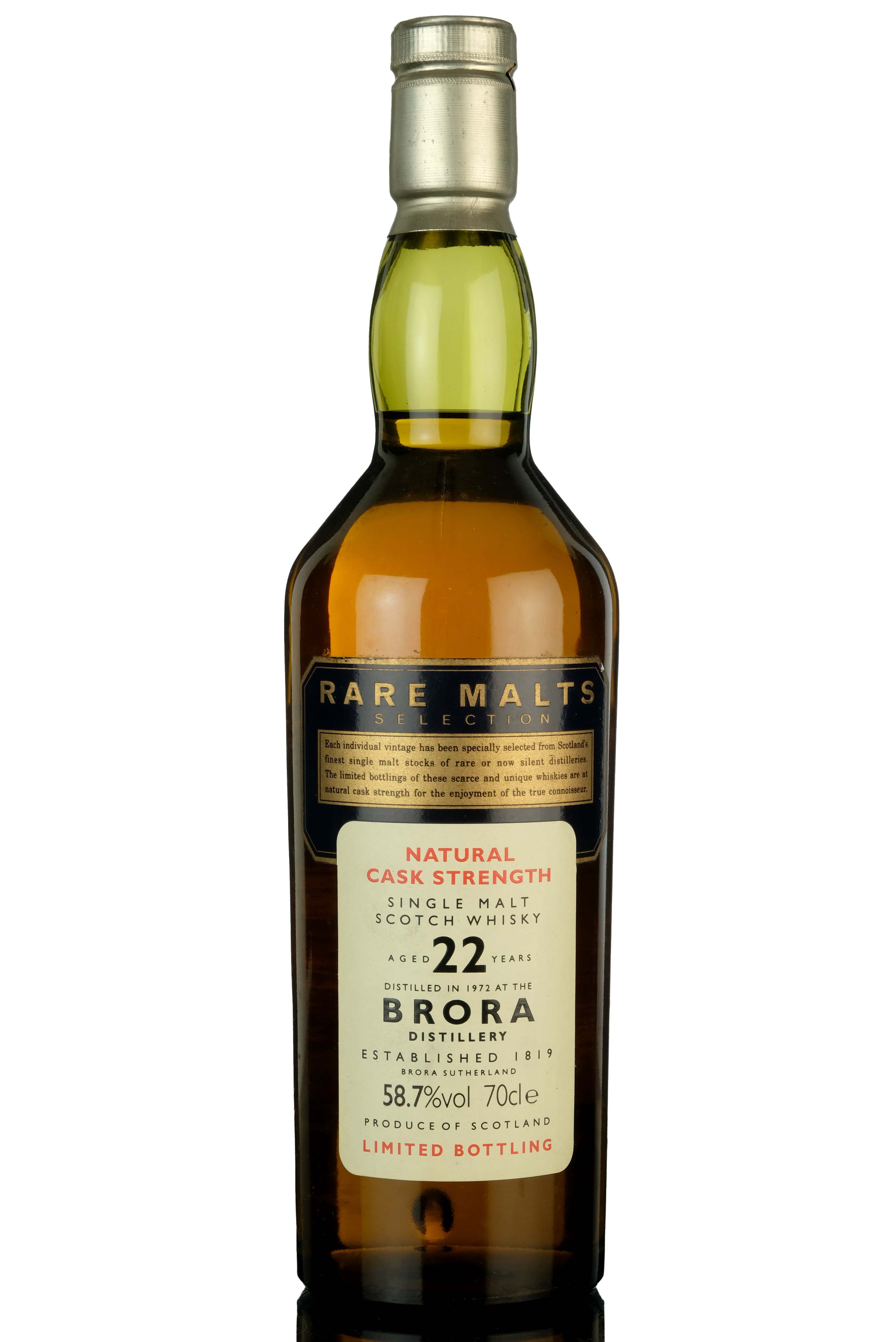 Brora 1972 - 22 Year Old - Rare Malts 58.7%