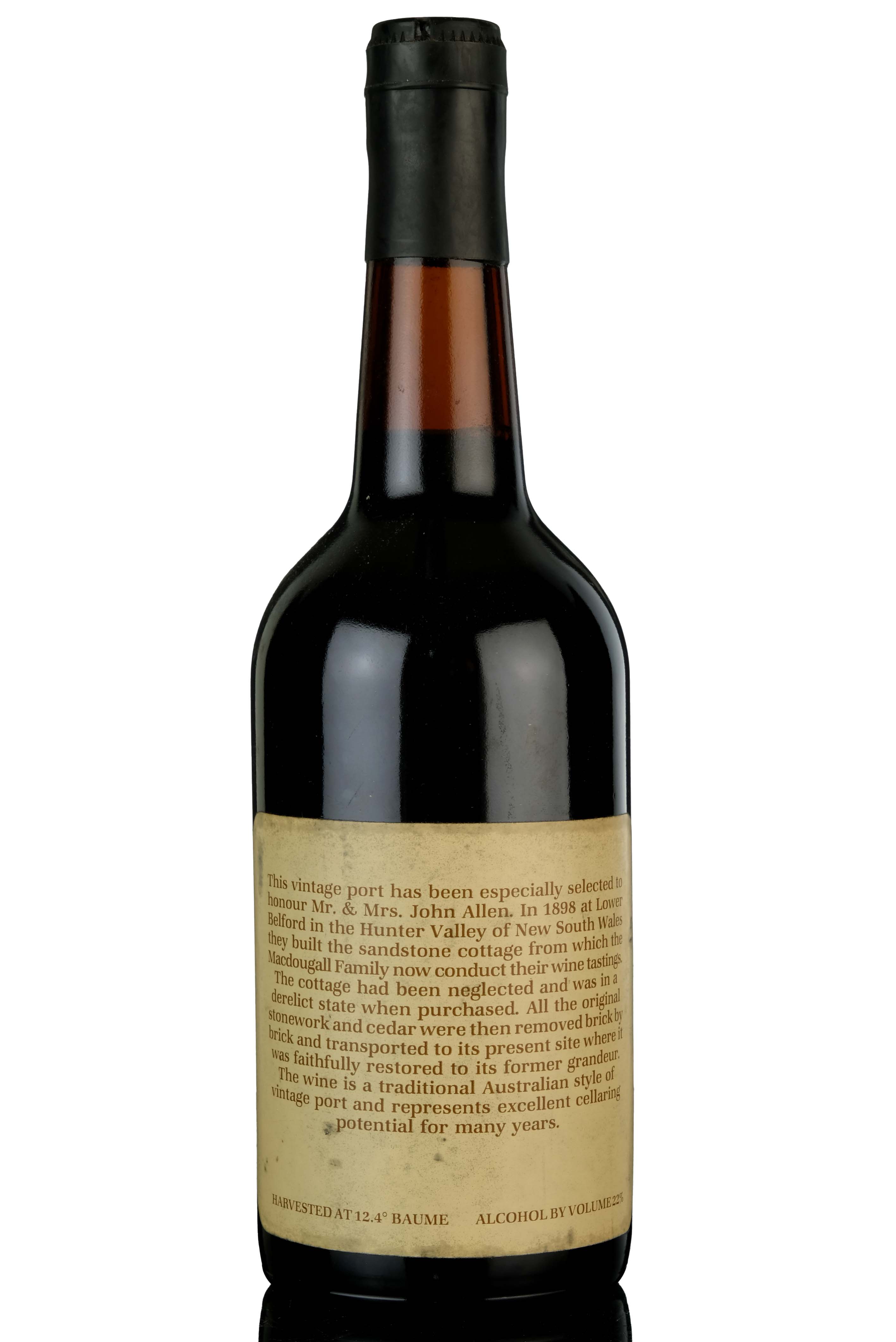 MacDougalls Pokollin Estate 1980 Vintage Port