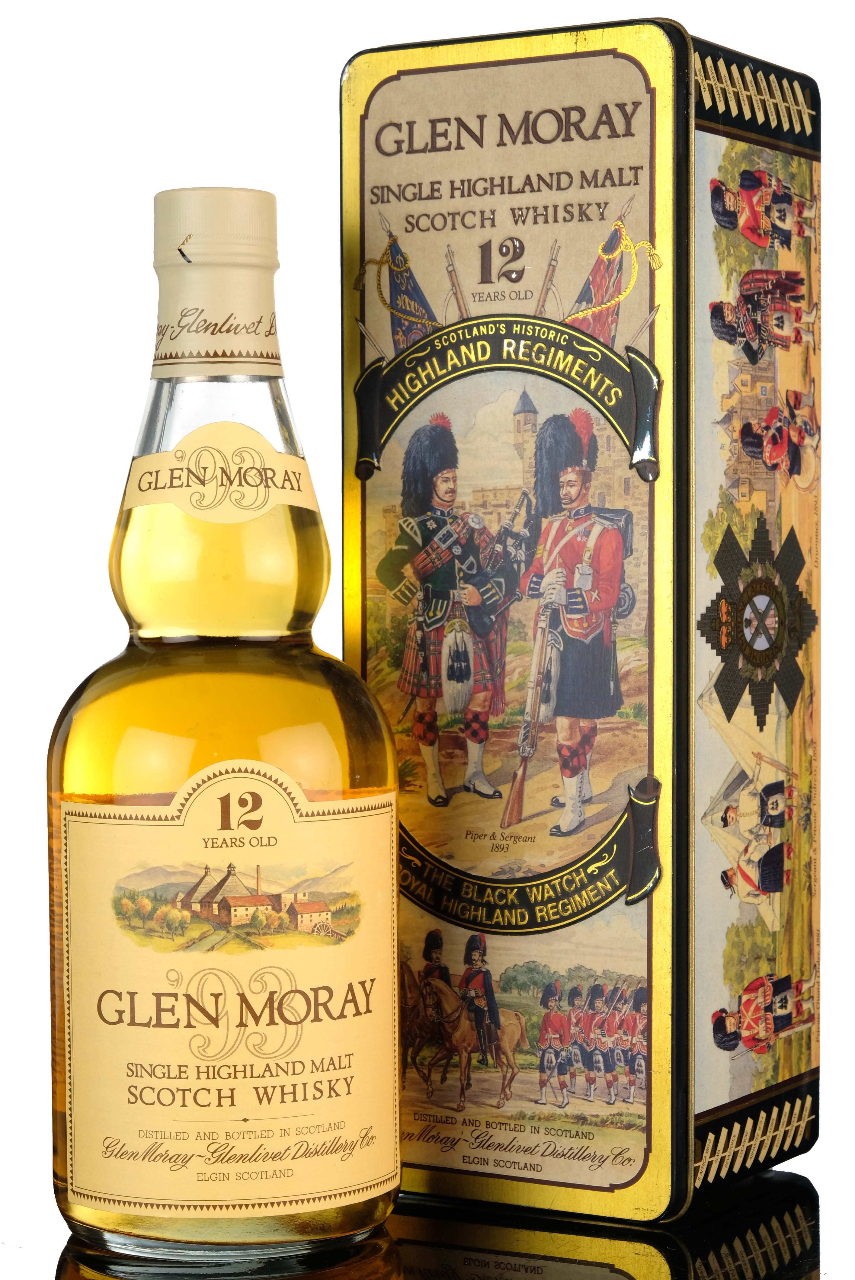 Glen Moray 12 Year Old - Circa 1990 - The Black Watch Royal Highland Regiment