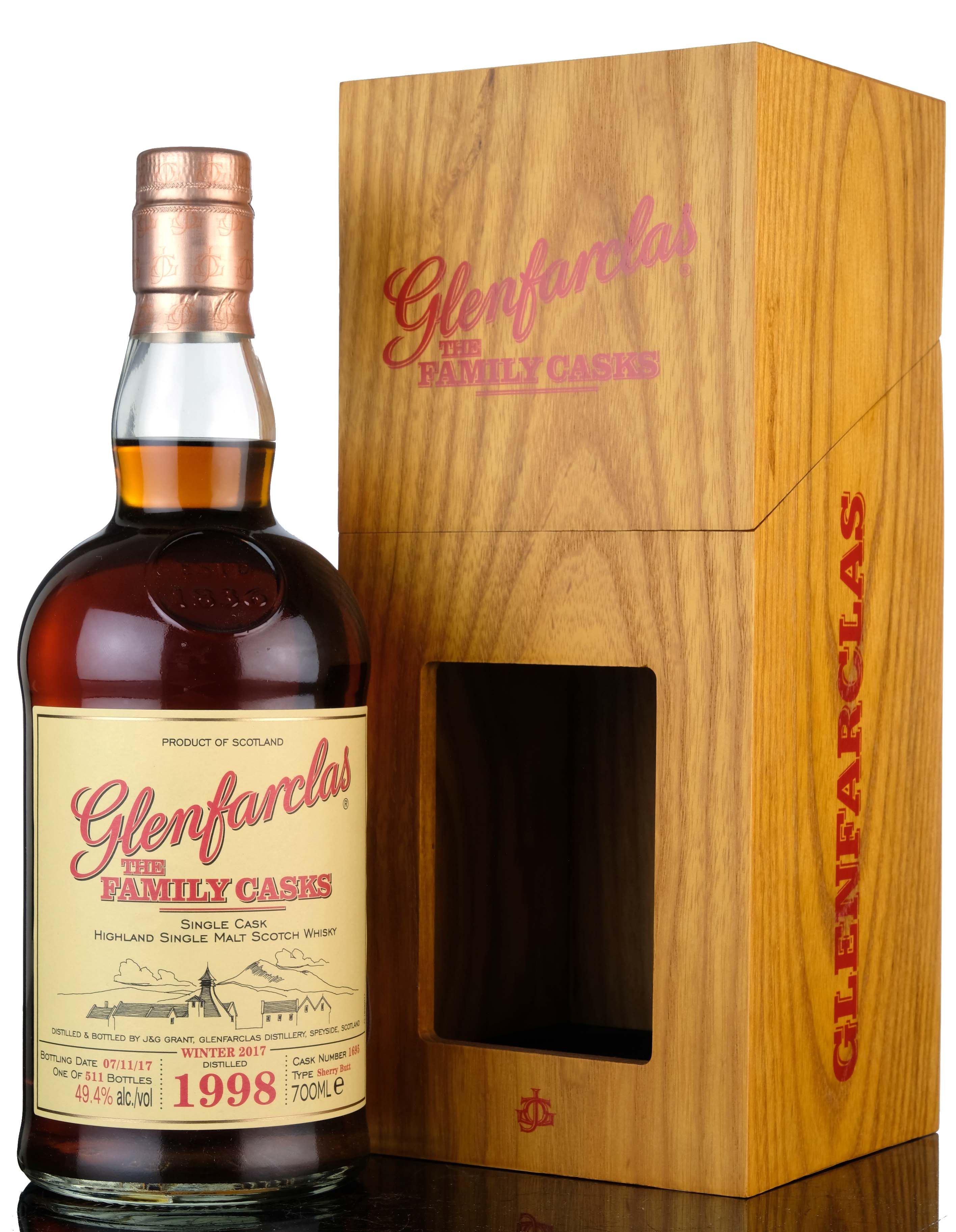 Glenfarclas 1998-2017 - The Family Casks 1695
