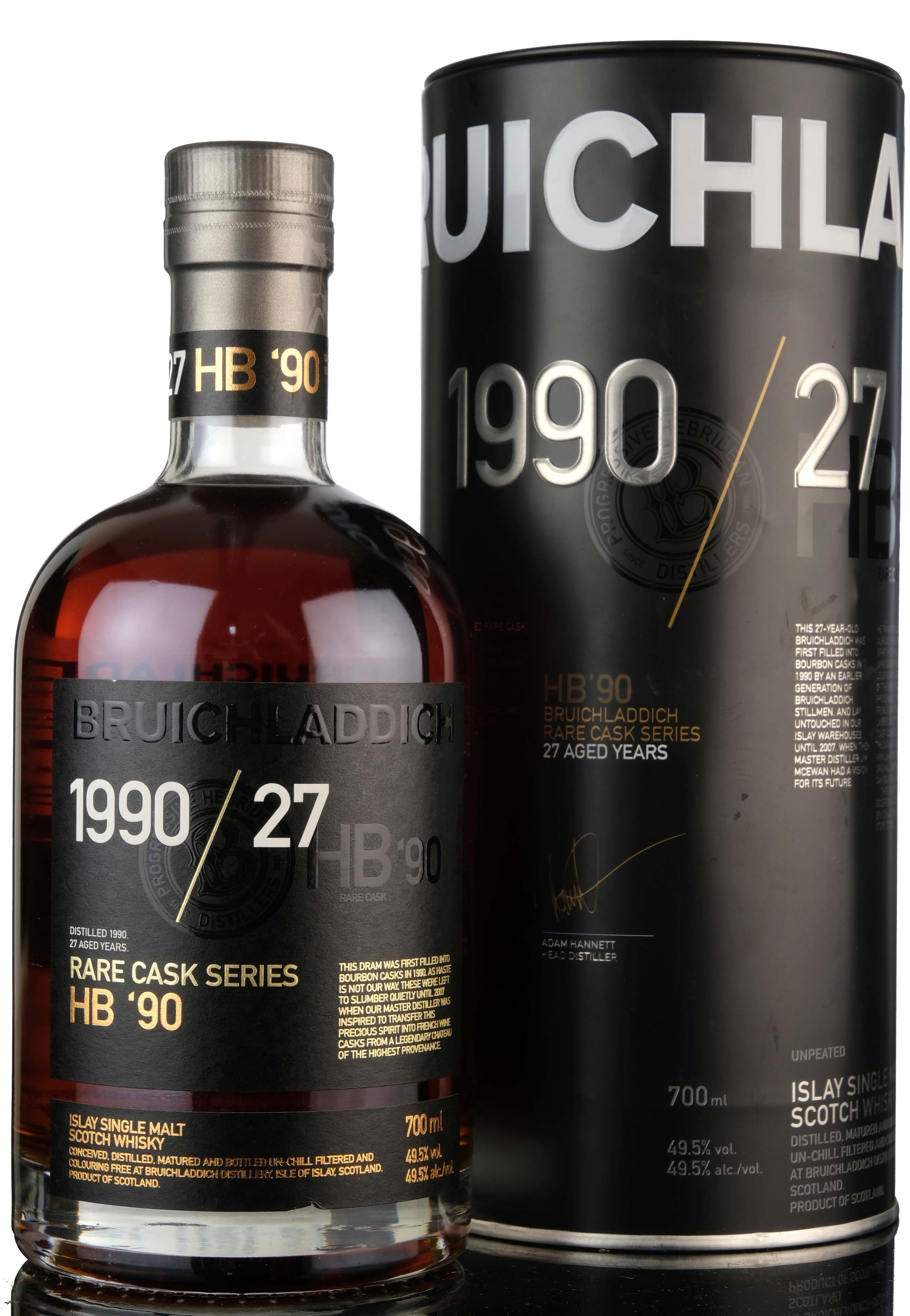 Bruichladdich 1990 - 27 Year Old - Rare Cask Series - HB90