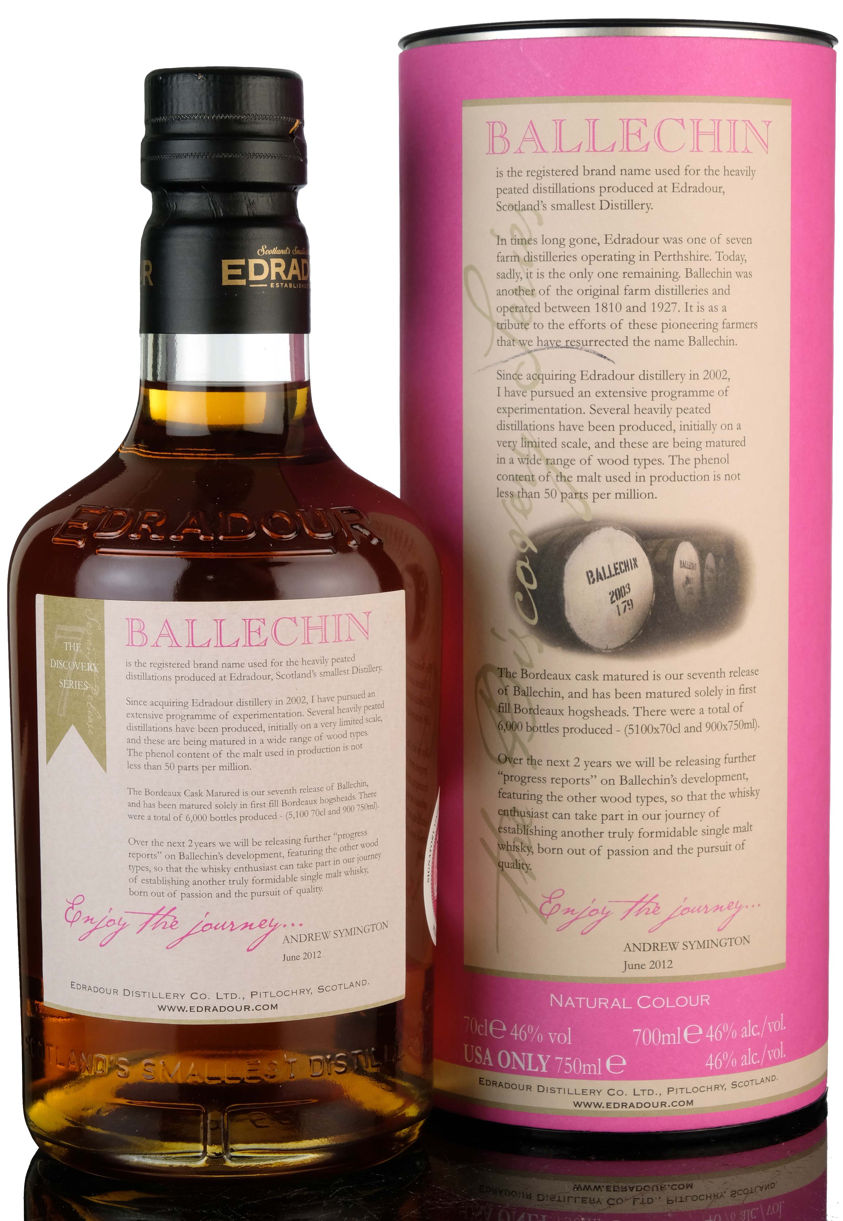 Edradour Ballechin Bordeaux Cask Matured