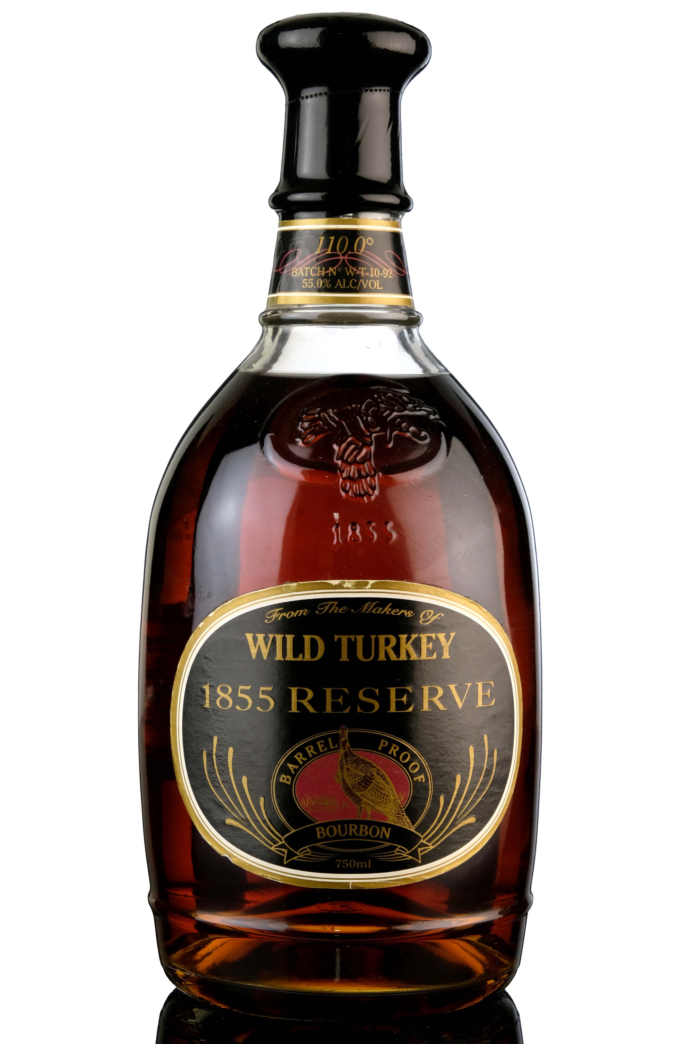 Wild Turkey 1855 Reserve - Barrel Proof - Batch W-T-10-92 - 1992 Release