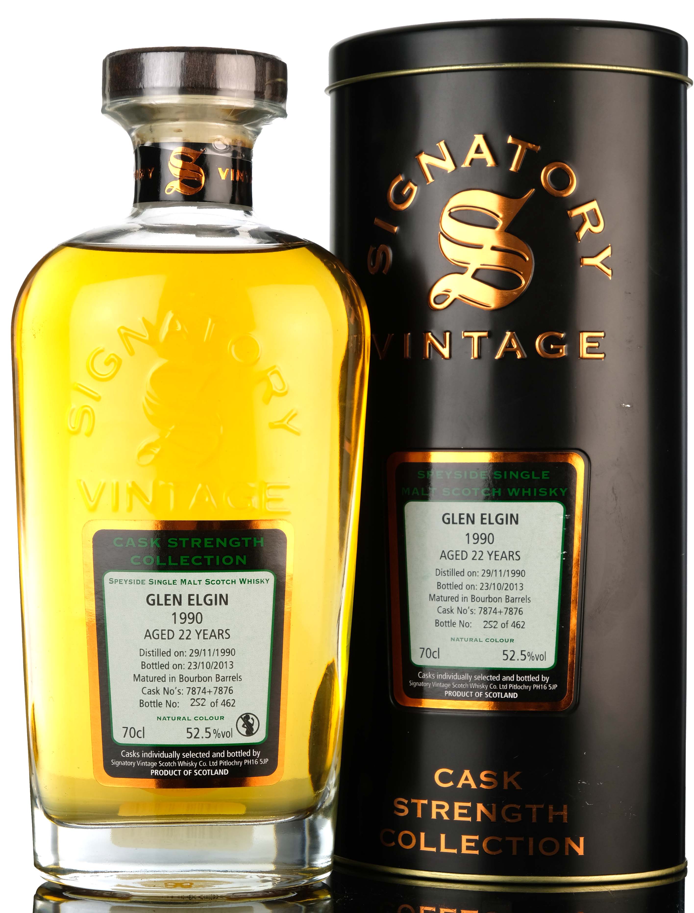 Glen Elgin 1990 - 2013 22 Signatory Vintage Casks 7874 - 7876