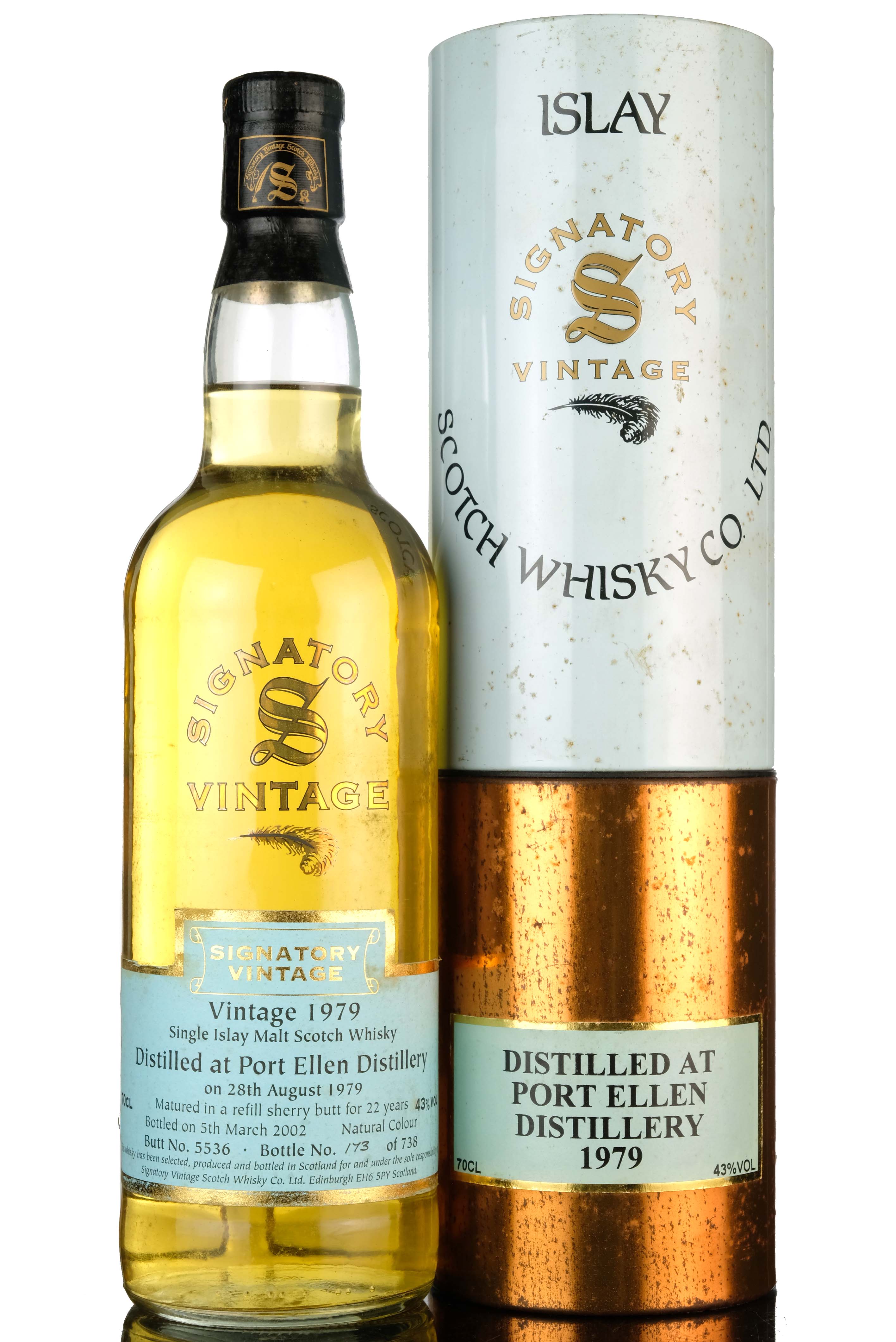 Port Ellen 1979 - 2002 22 Signatory Vintage Single Cask 5536