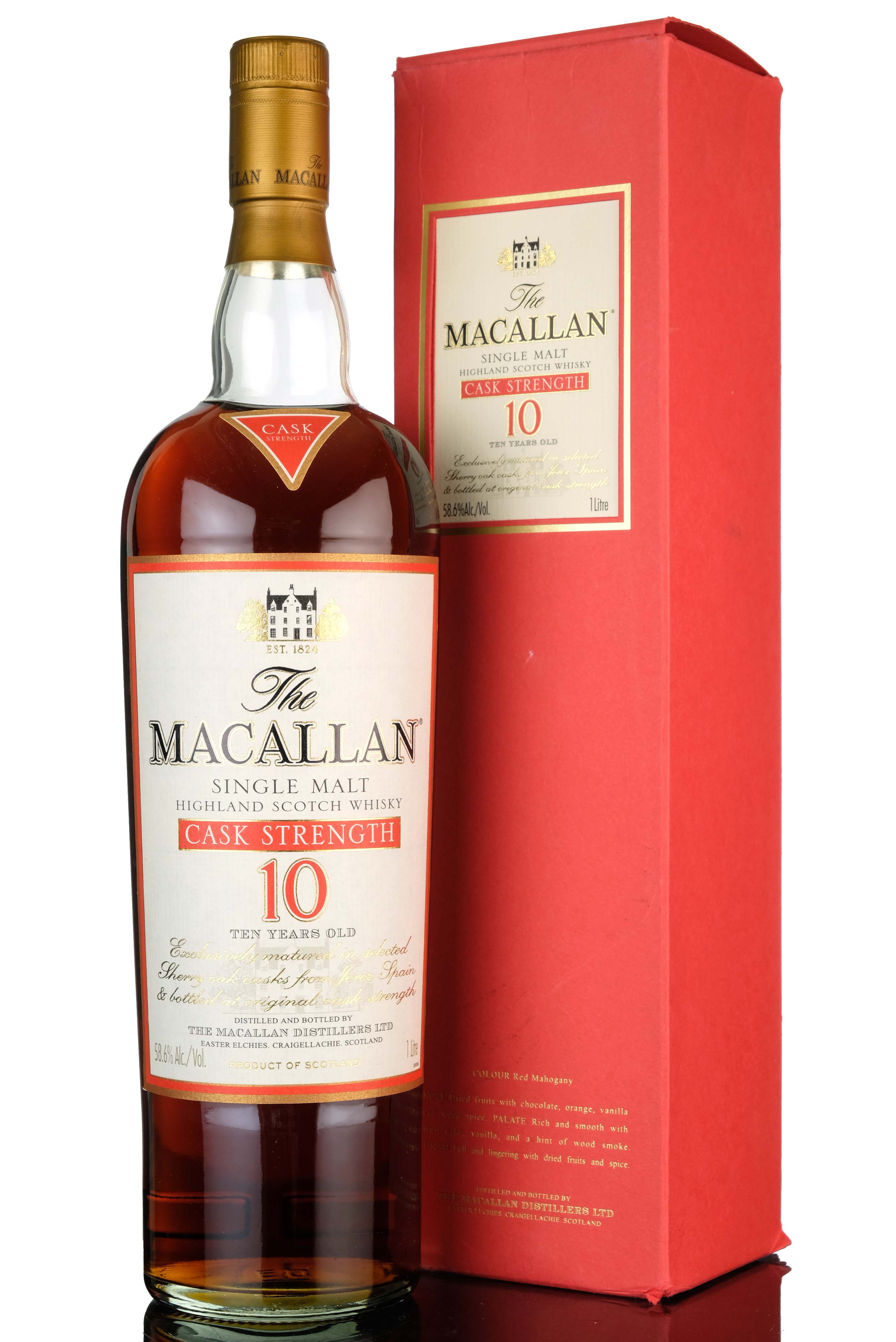 Macallan 10 Year Old - Cask Strength - 1 Litre - 58.6%