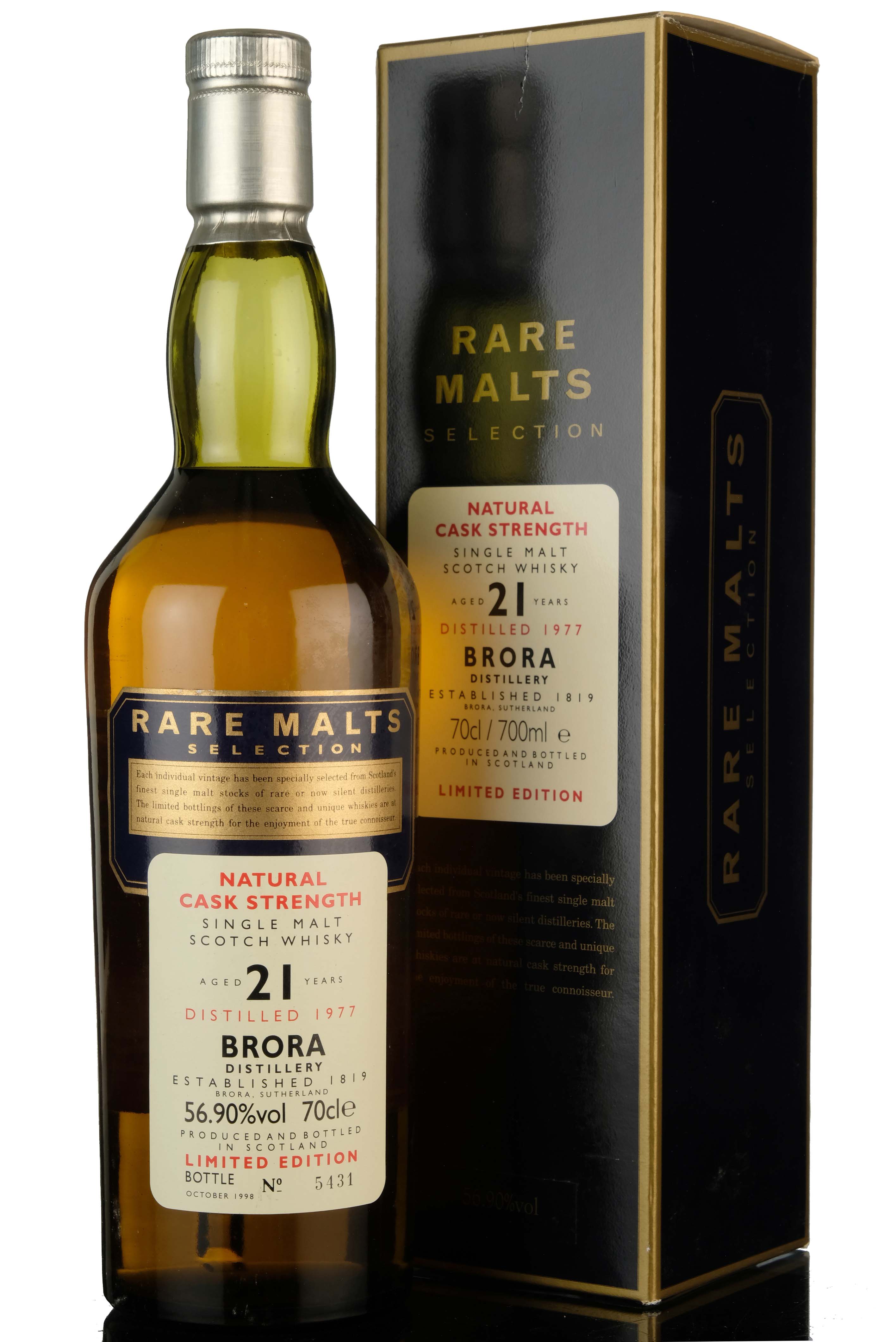 Brora 1977-1998 - 21 Year Old - Rare Malts 56.90%