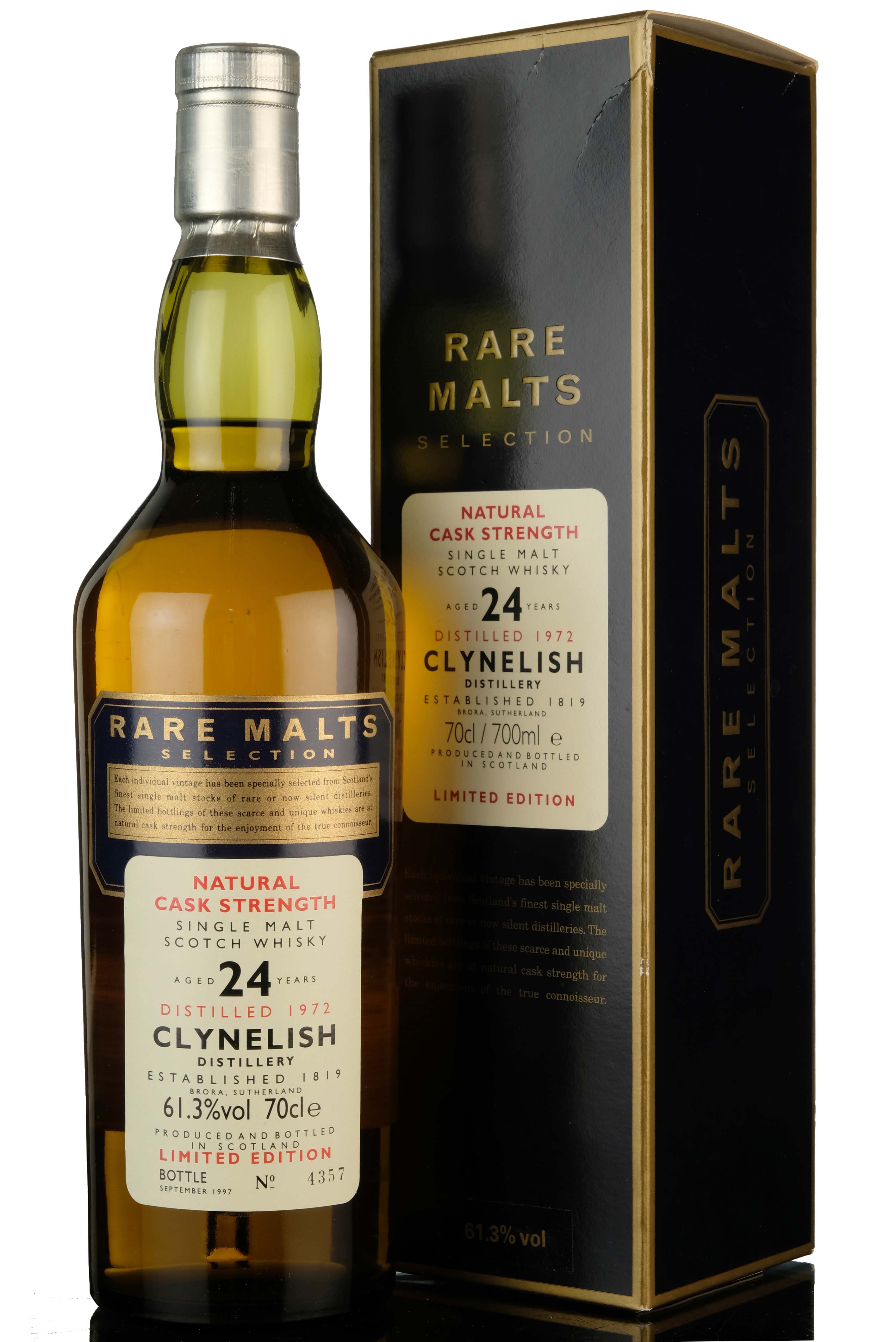 Clynelish 1972-1997 - 24 Year Old - Rare Malts 61.3%