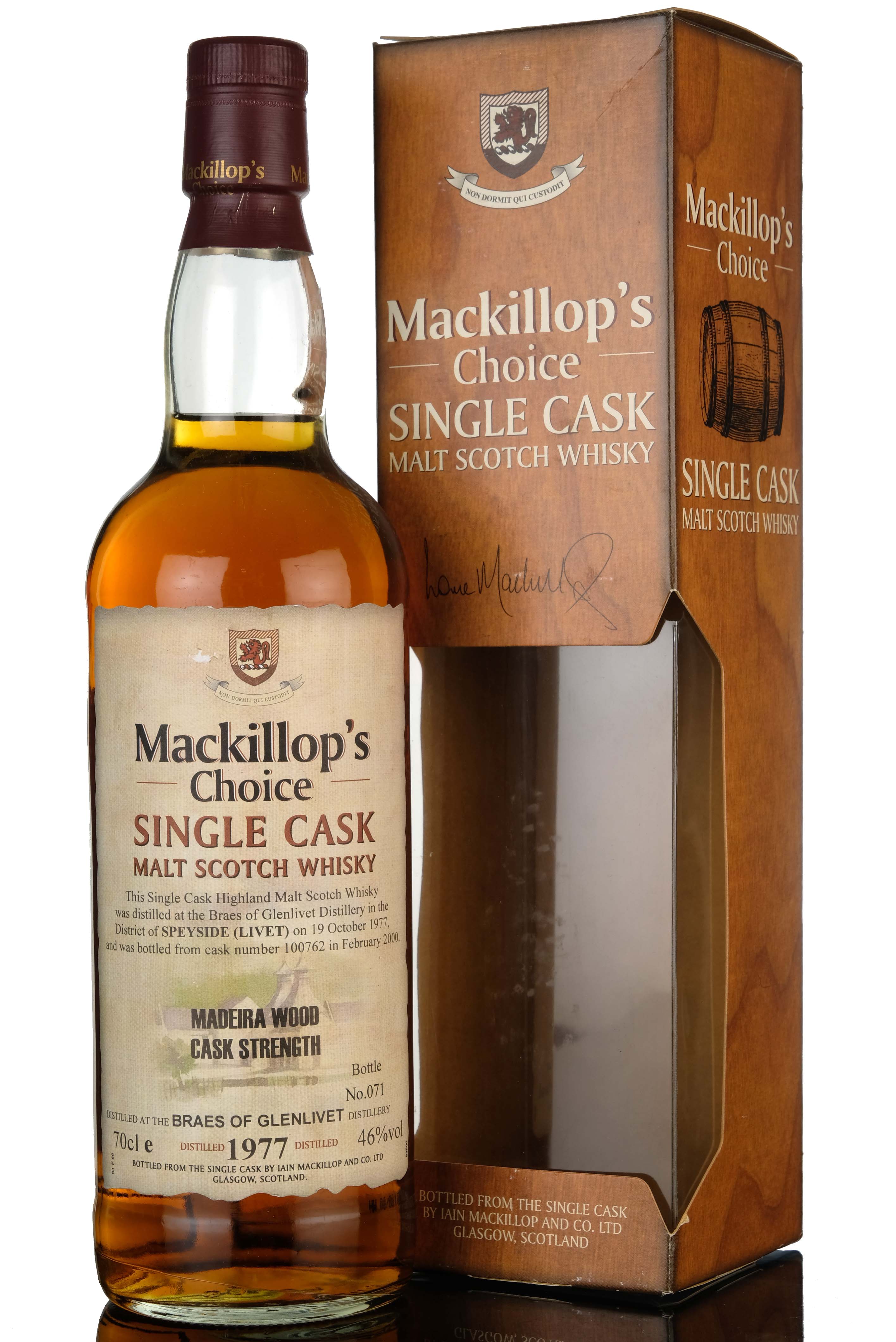 Braes Of Glenlivet 1977 - 2000 Mackillops Choice Single Cask 100762
