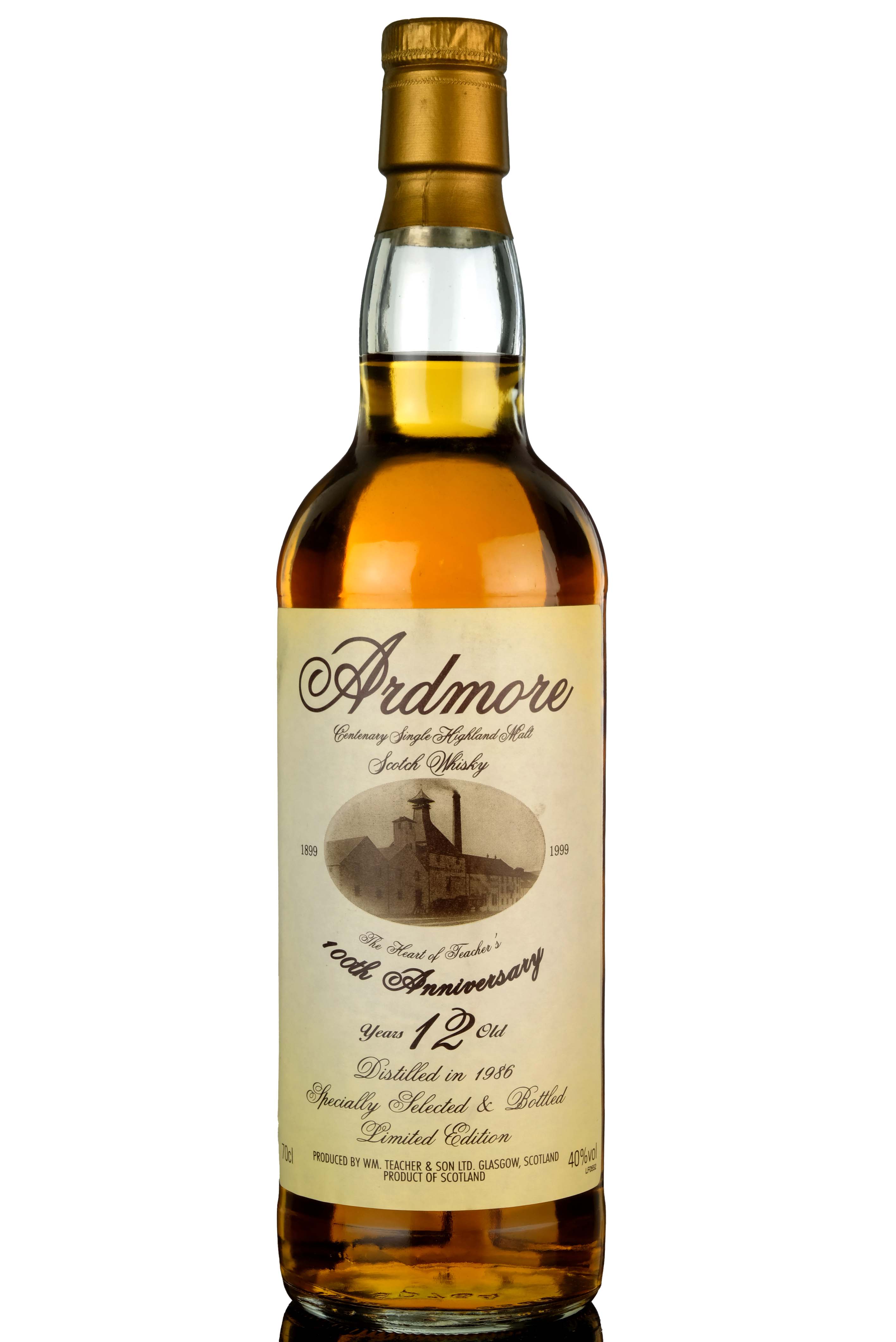 Ardmore 1986-1999 - 12 Year Old - 100th Anniversary
