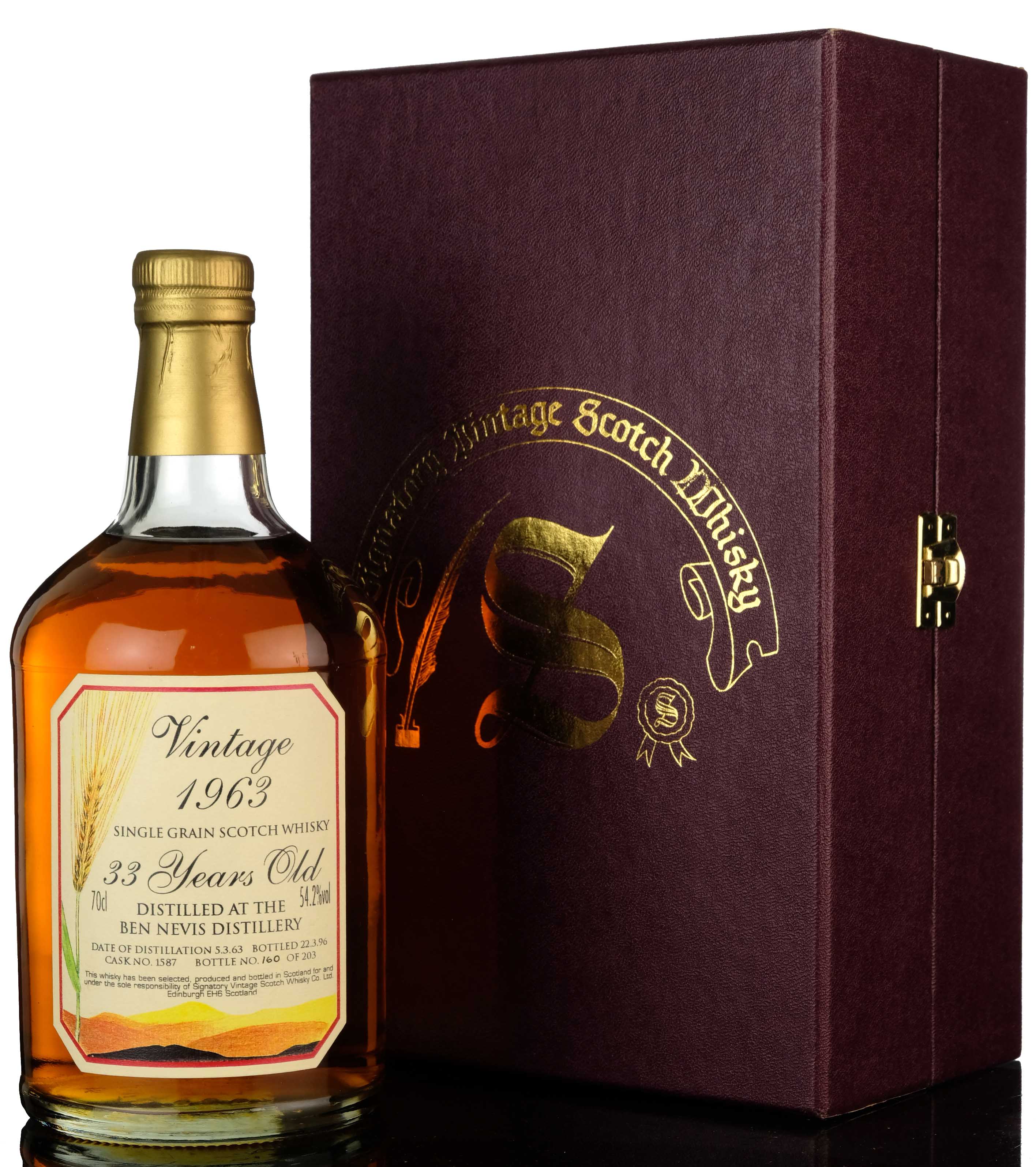 Ben Nevis 1963 - 1996 33 Signatory Vintage Single Cask 1587