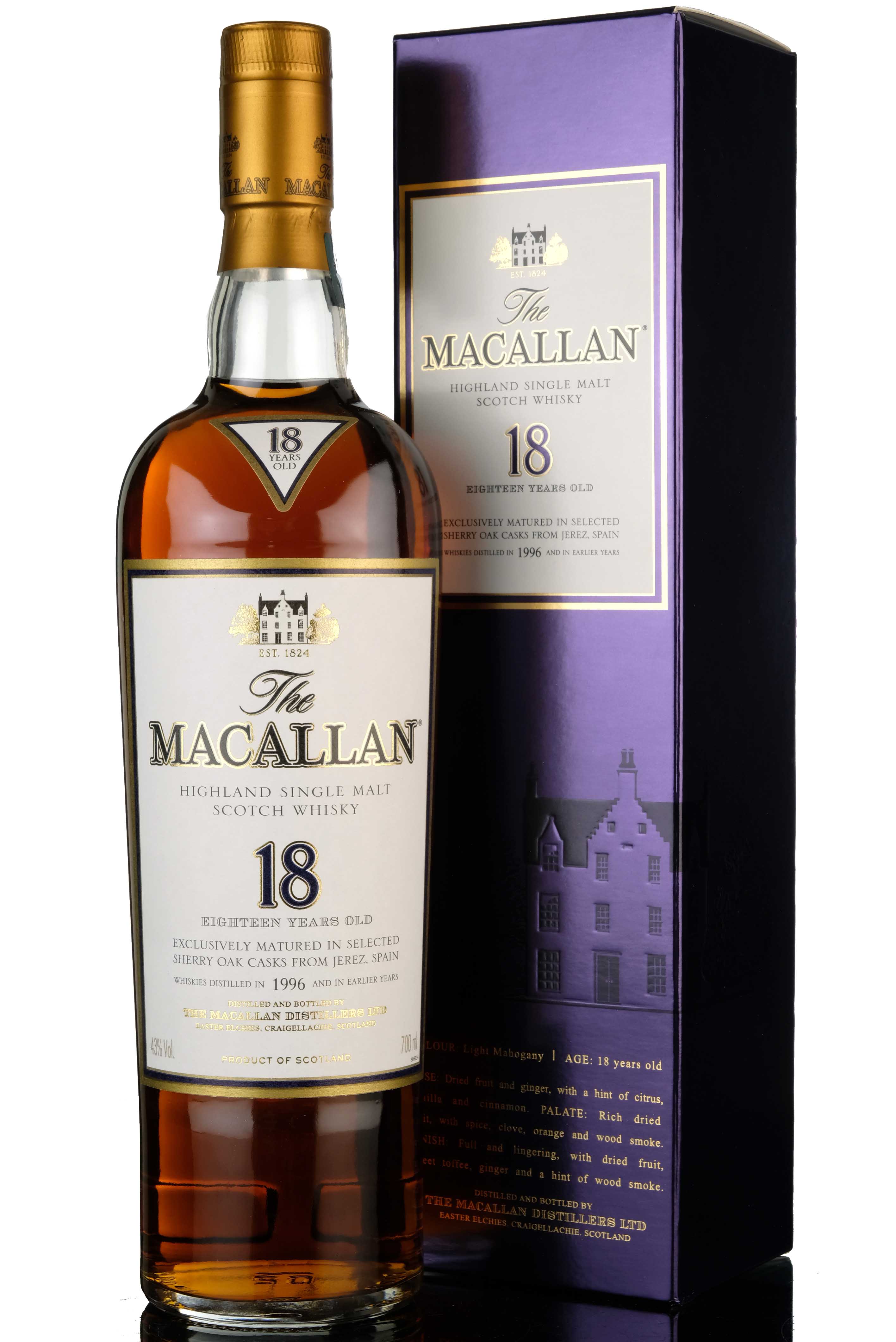 Macallan 1996 - 18 Year Old