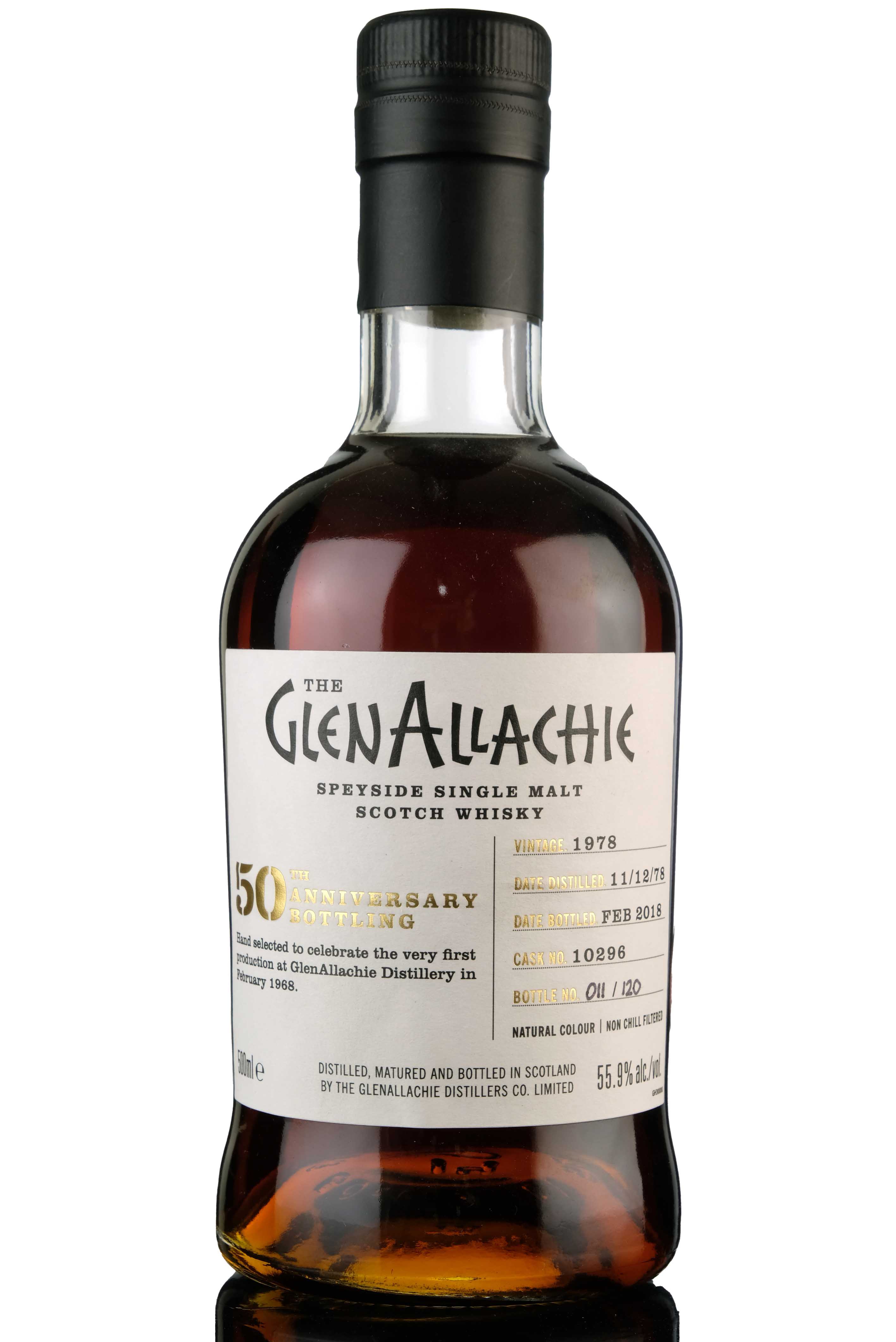 Glenallachie 19782018 Single Cask 10296 50th Anniversary