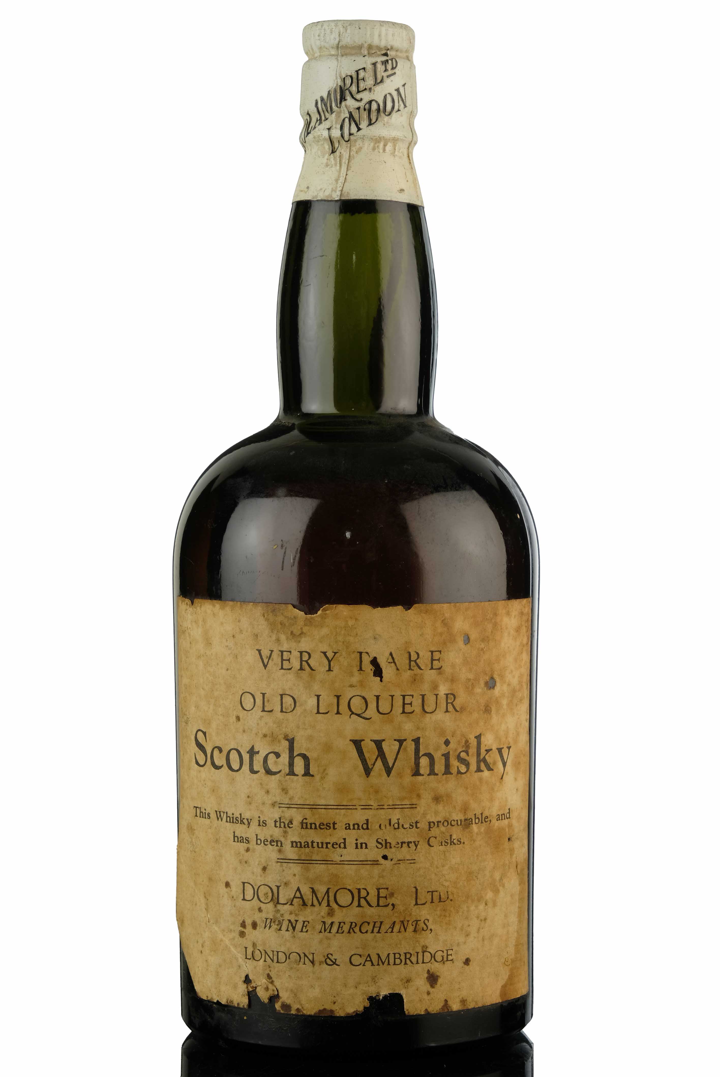 Dolamore Very Rare Old Liqueur  Sherry Casks  1950s