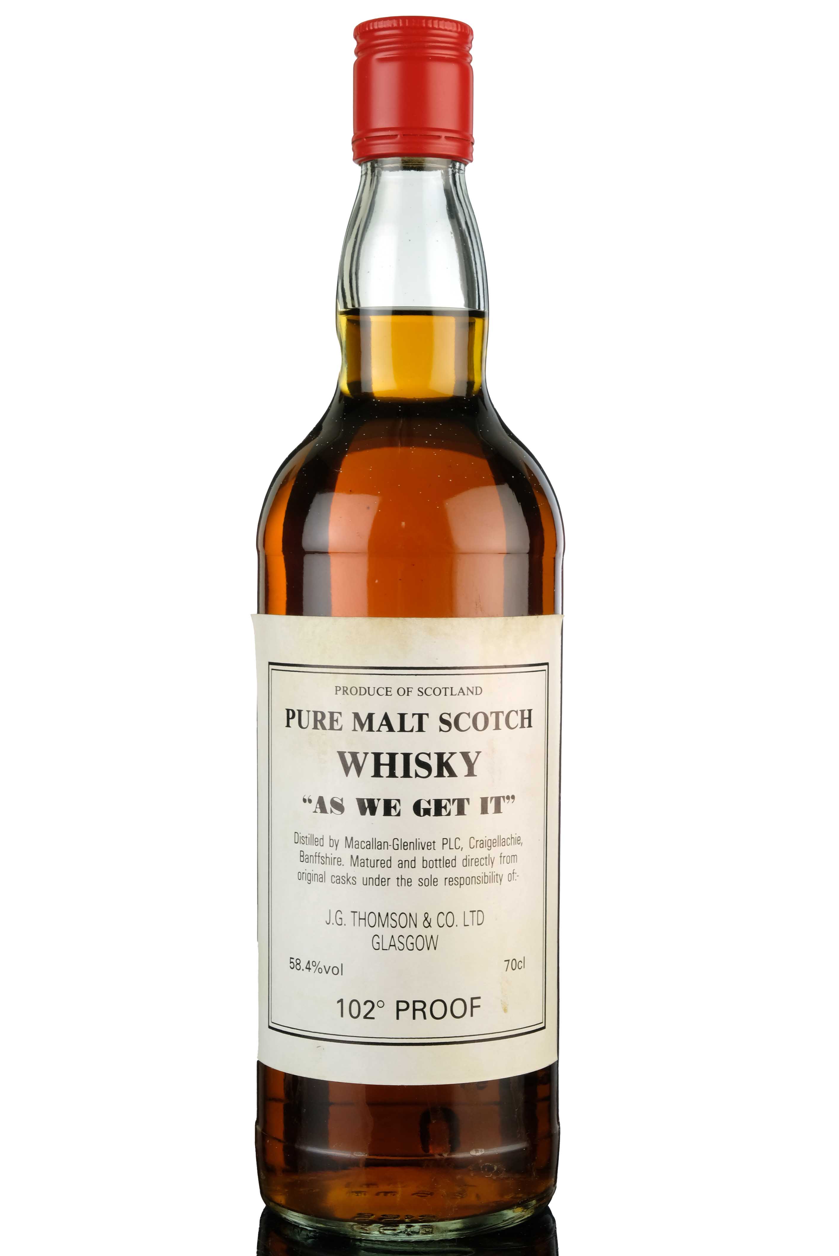 Macallanglenlivet As We Get It 1029 Proof 1990s