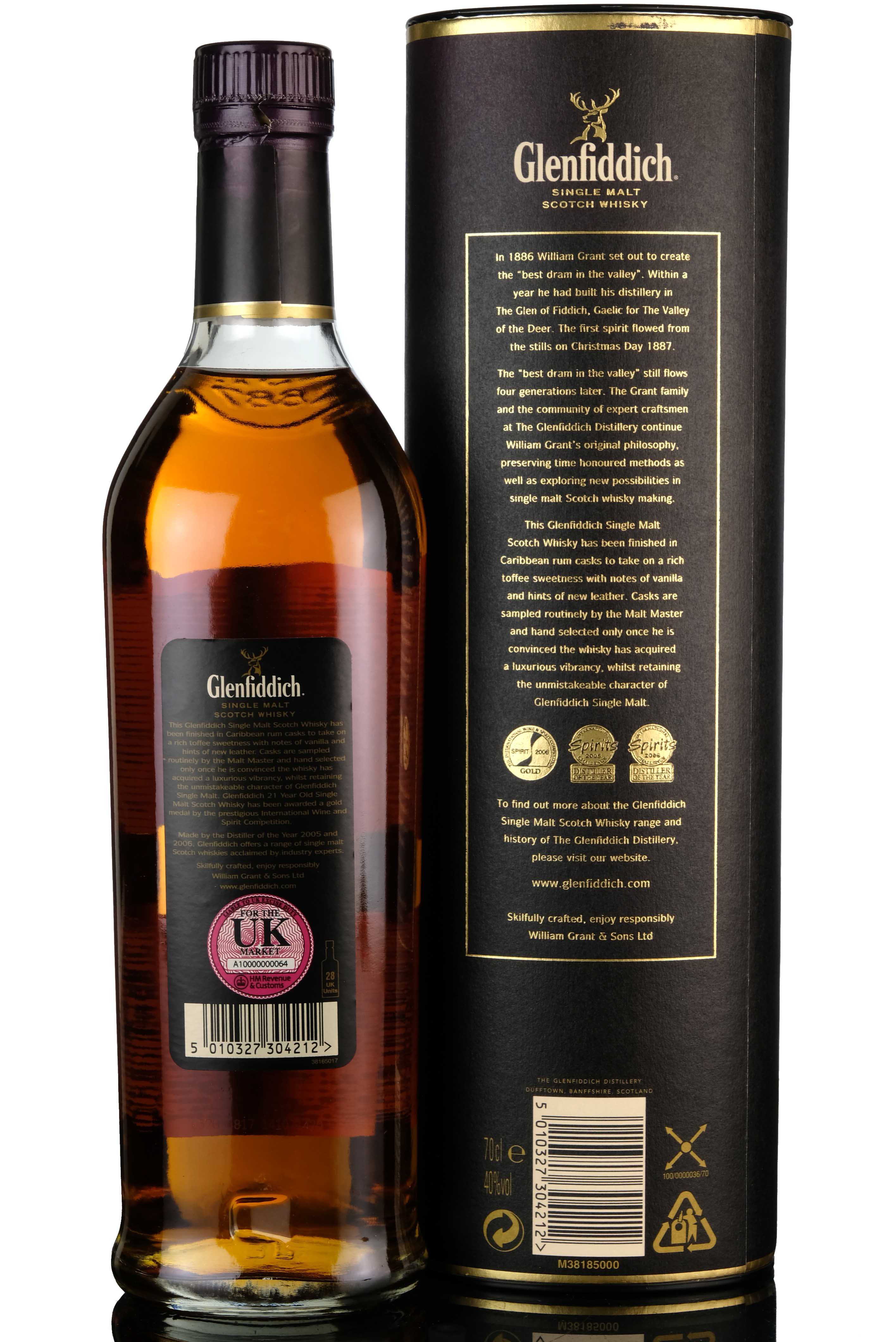 Glenfiddich 21 Year Old  Caribbean Rum Casks