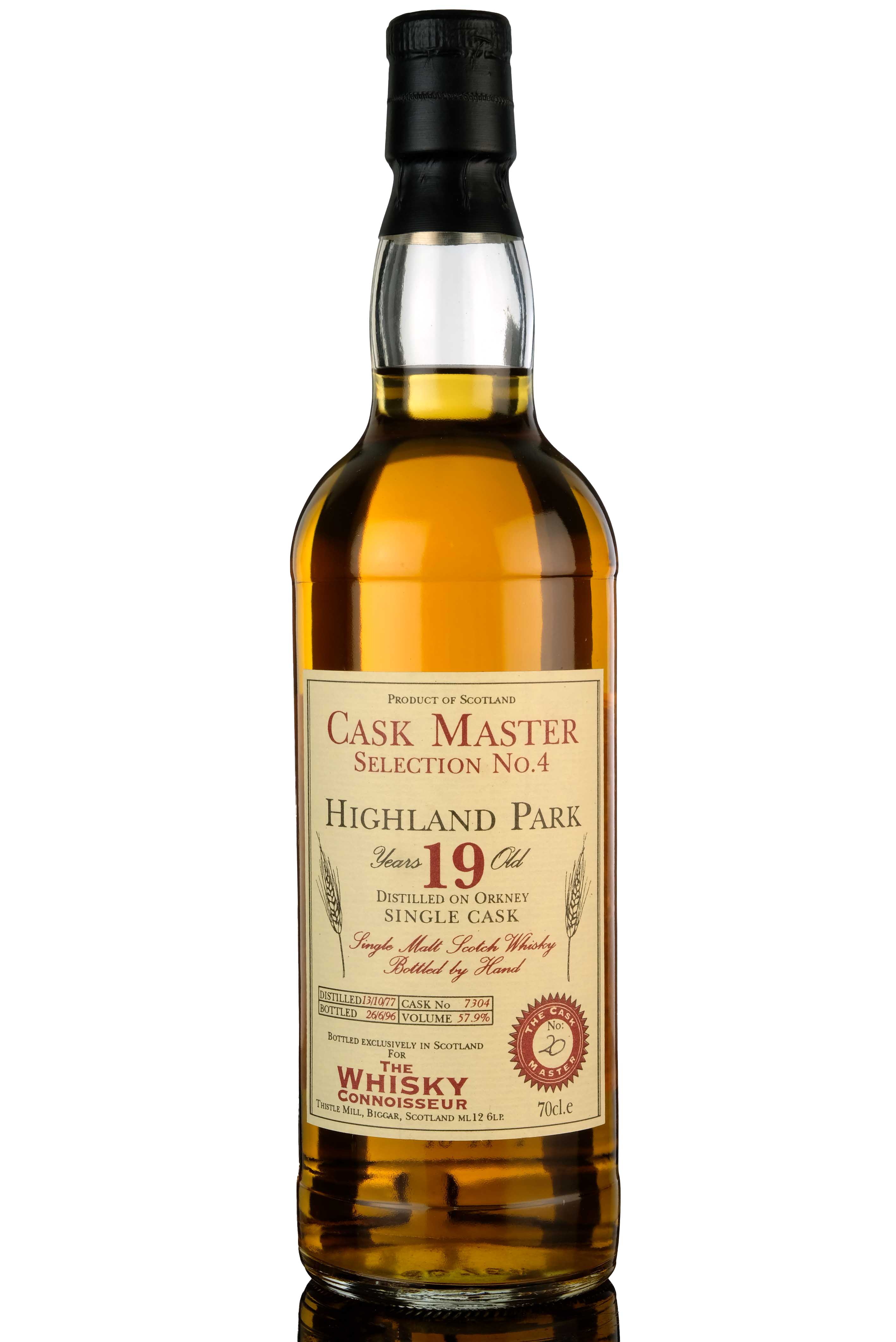 Highland Park 1977 - 1996 19 The Whisky Connoisseur Cask Master Single Cask 7
