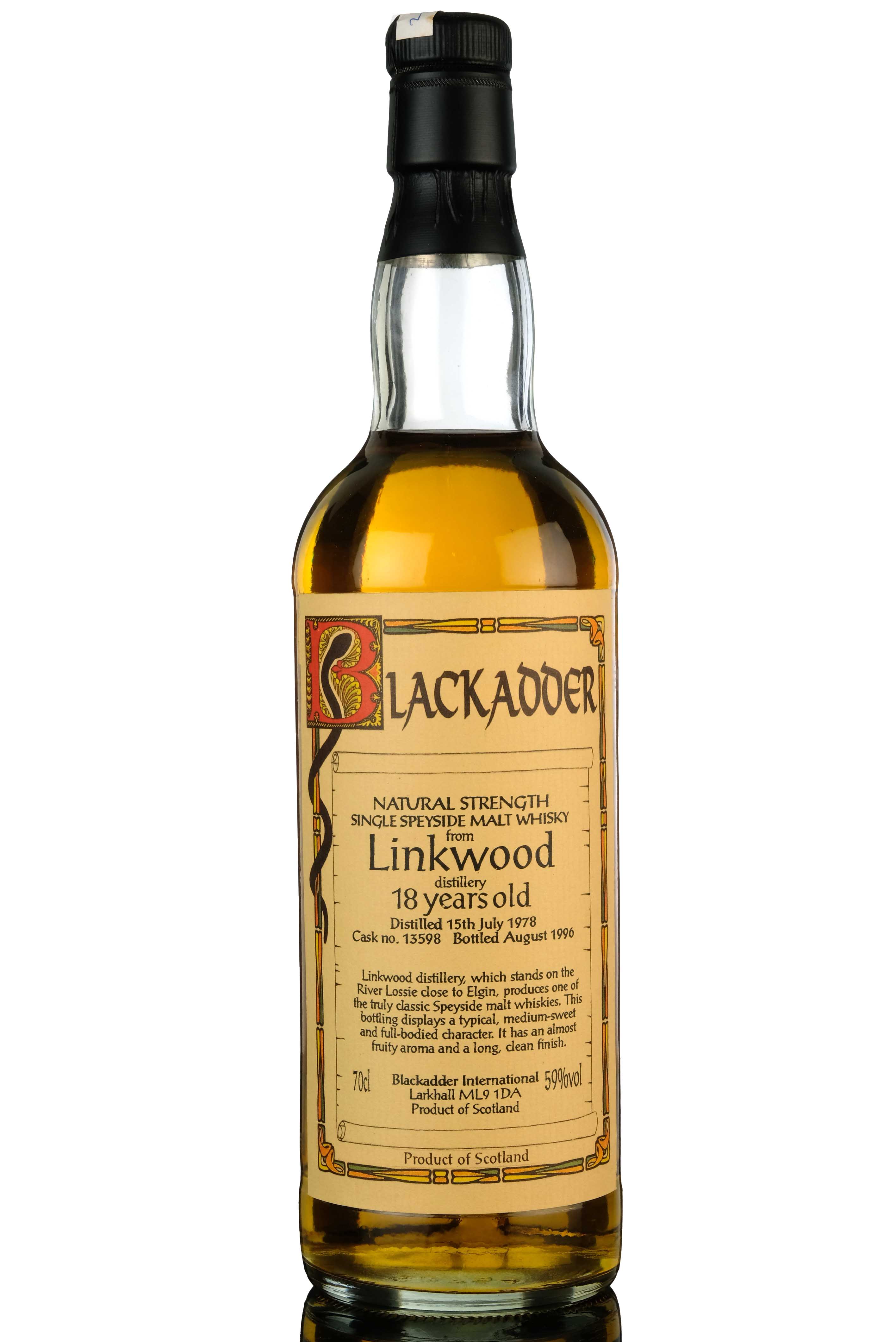 Linkwood 1978 - 1996 18 Blackadder Single Cask 13598