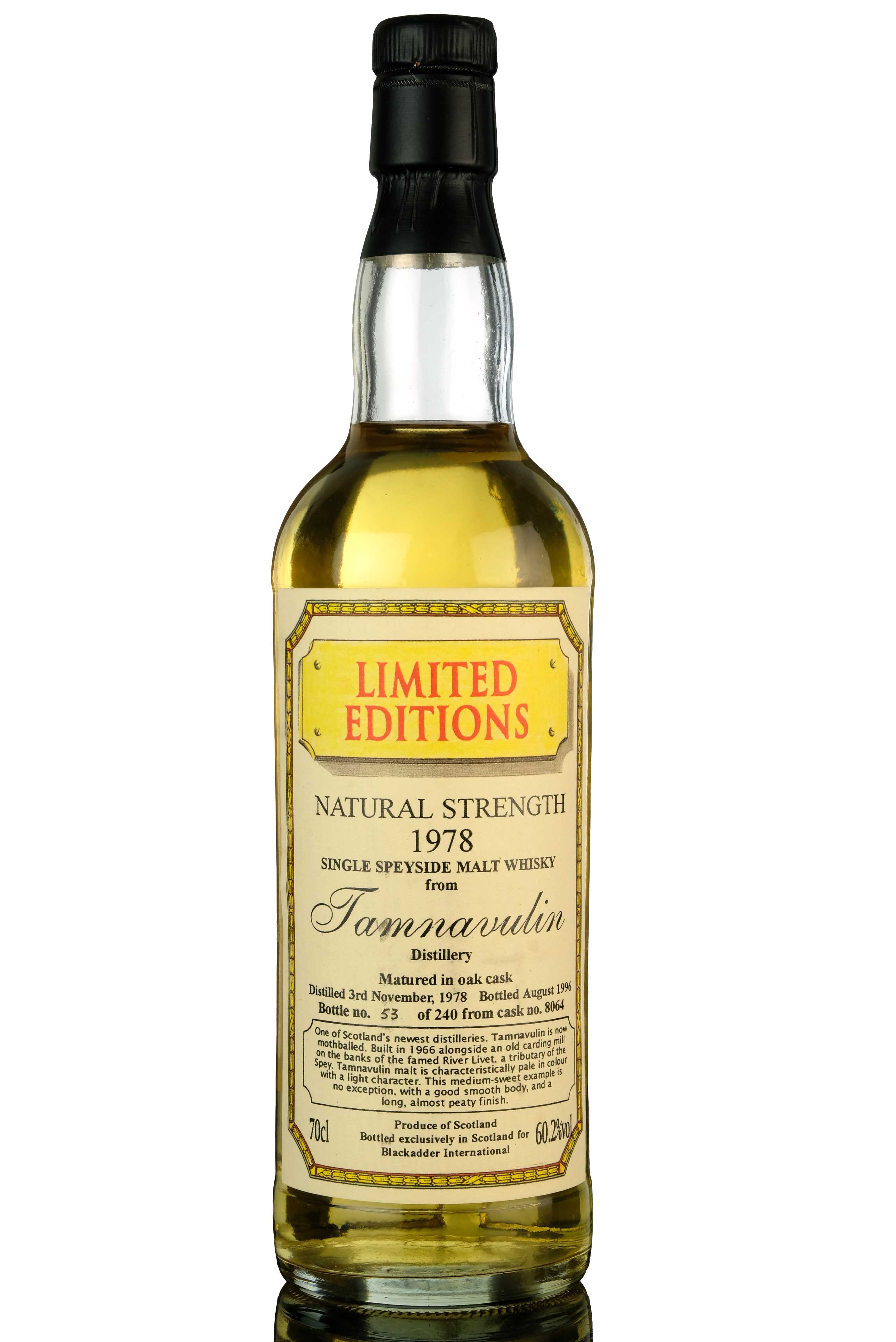 Tamnavulin 19781996 Blackadder Single Cask 8064