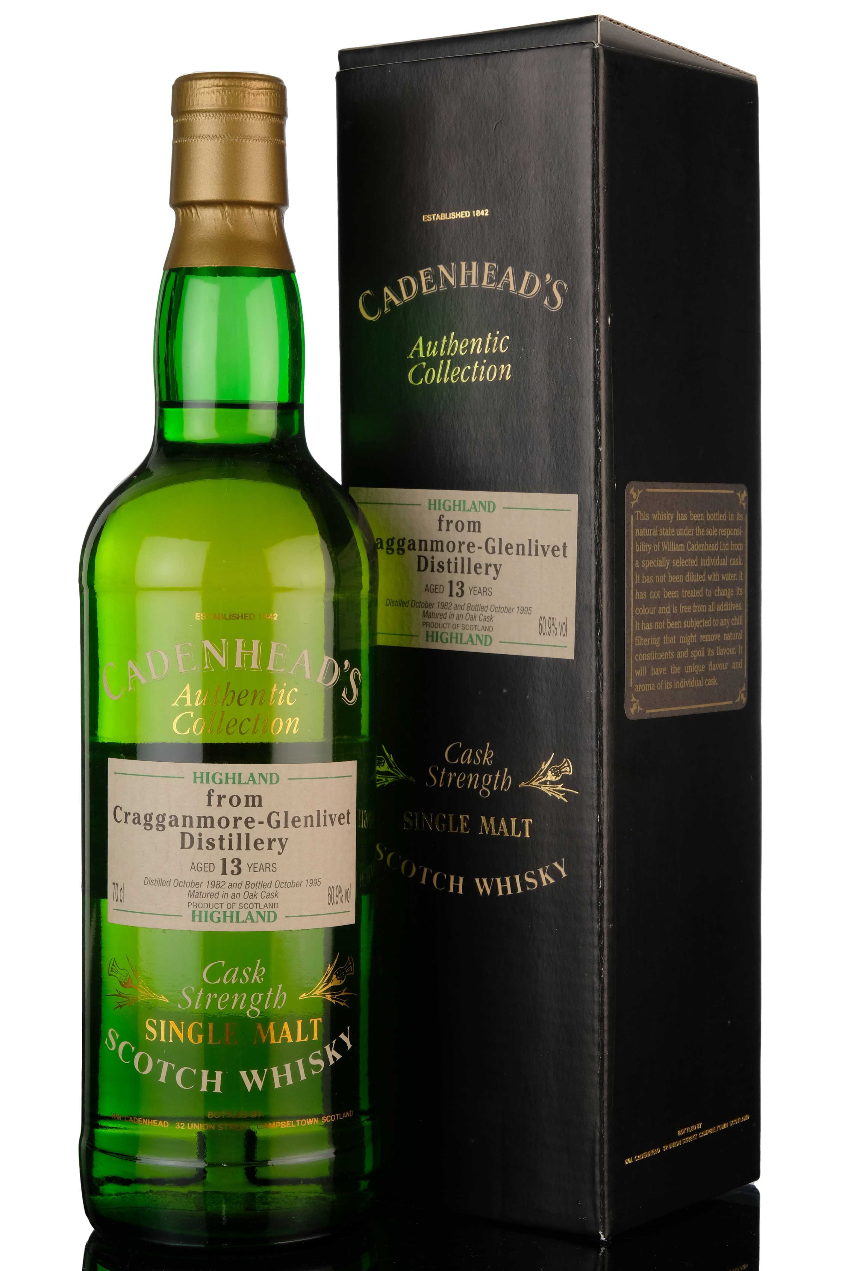 Cragganmore 19821995  13 Year Old  Cadenheads Authentic Collection