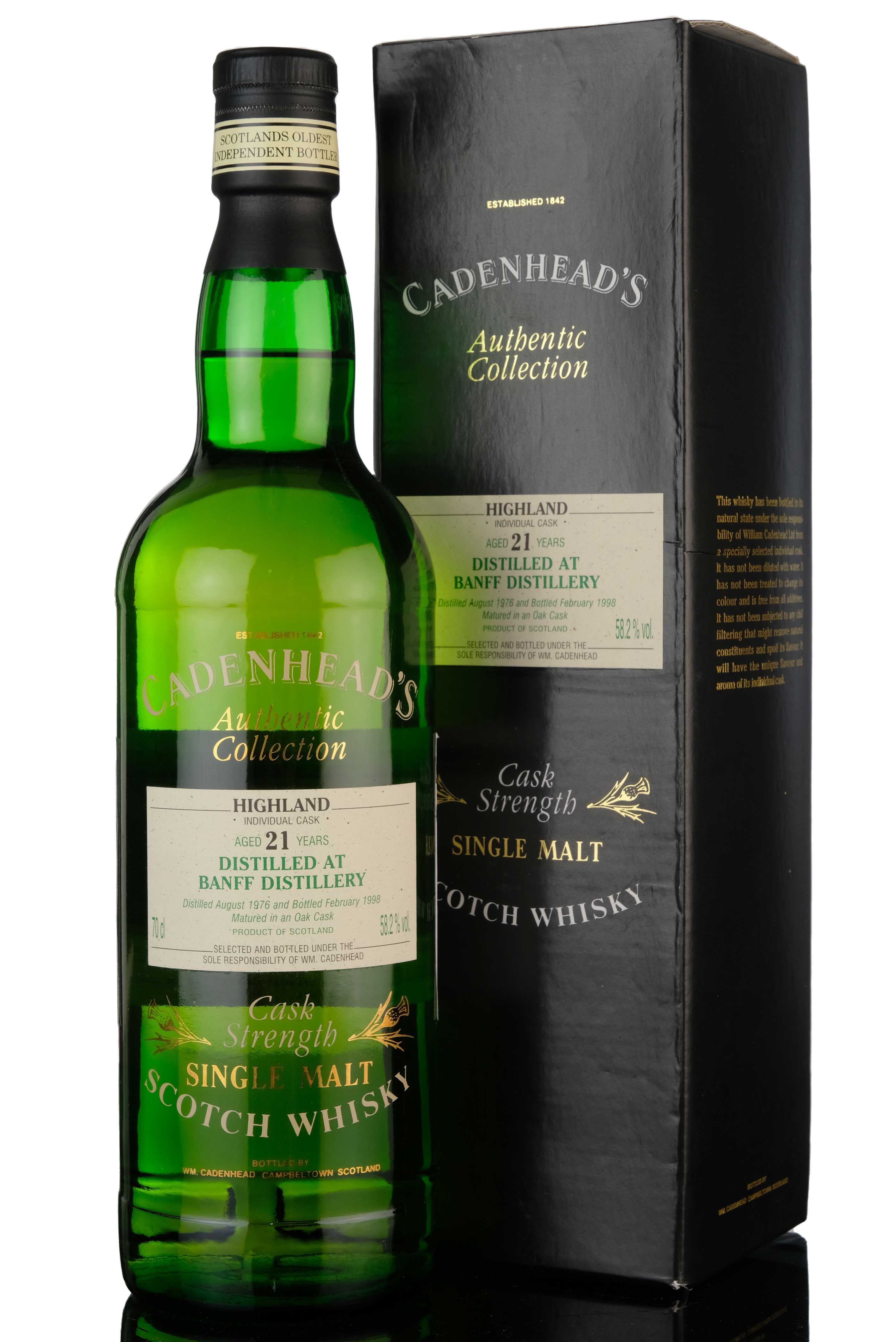 Banff 1976-1998 - 21 Year Old - Cadenheads Authentic Collection