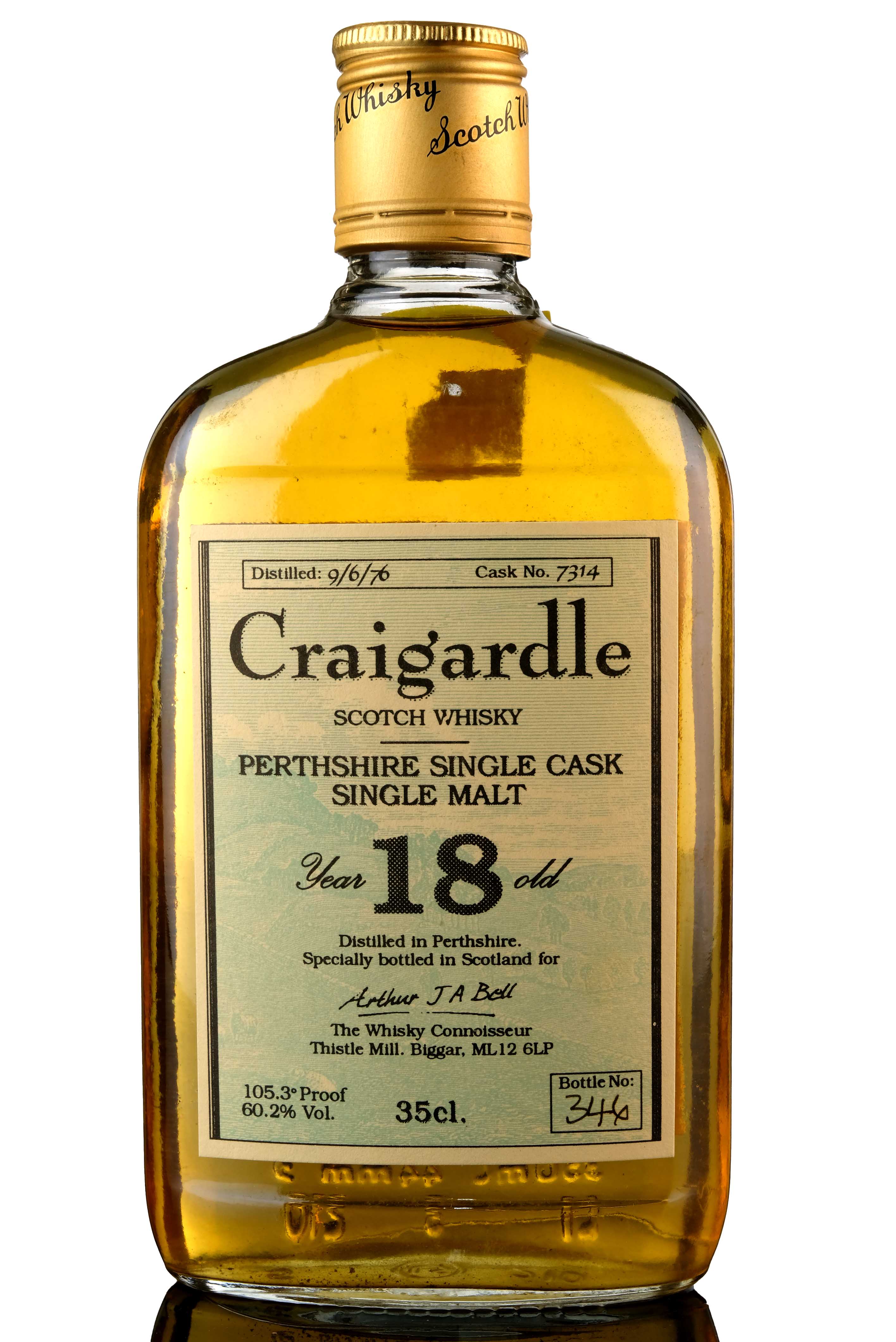 Craigardle Blair Athol 1976 18 Year Old The Whisky Connoisseur Single Cask 7314