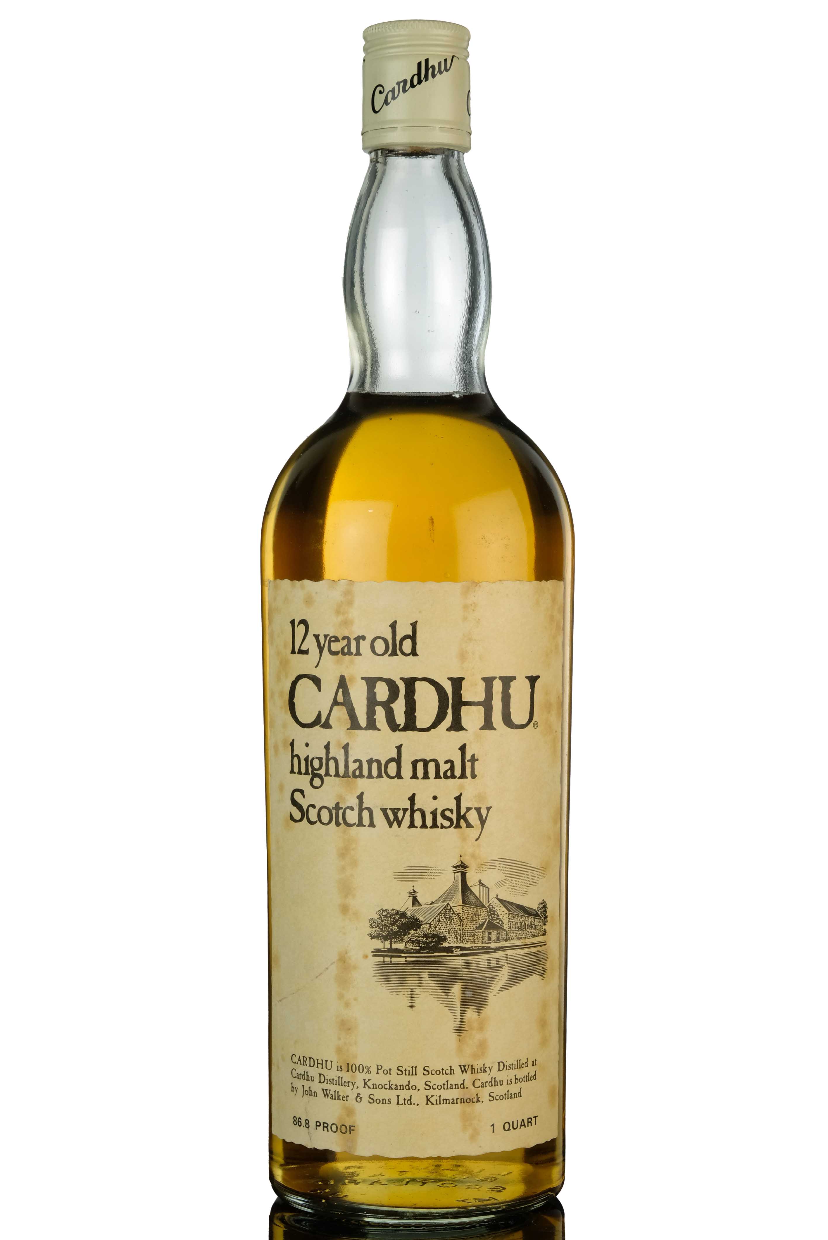 Cardhu 12 Year Old - 1970s - 1 Quart