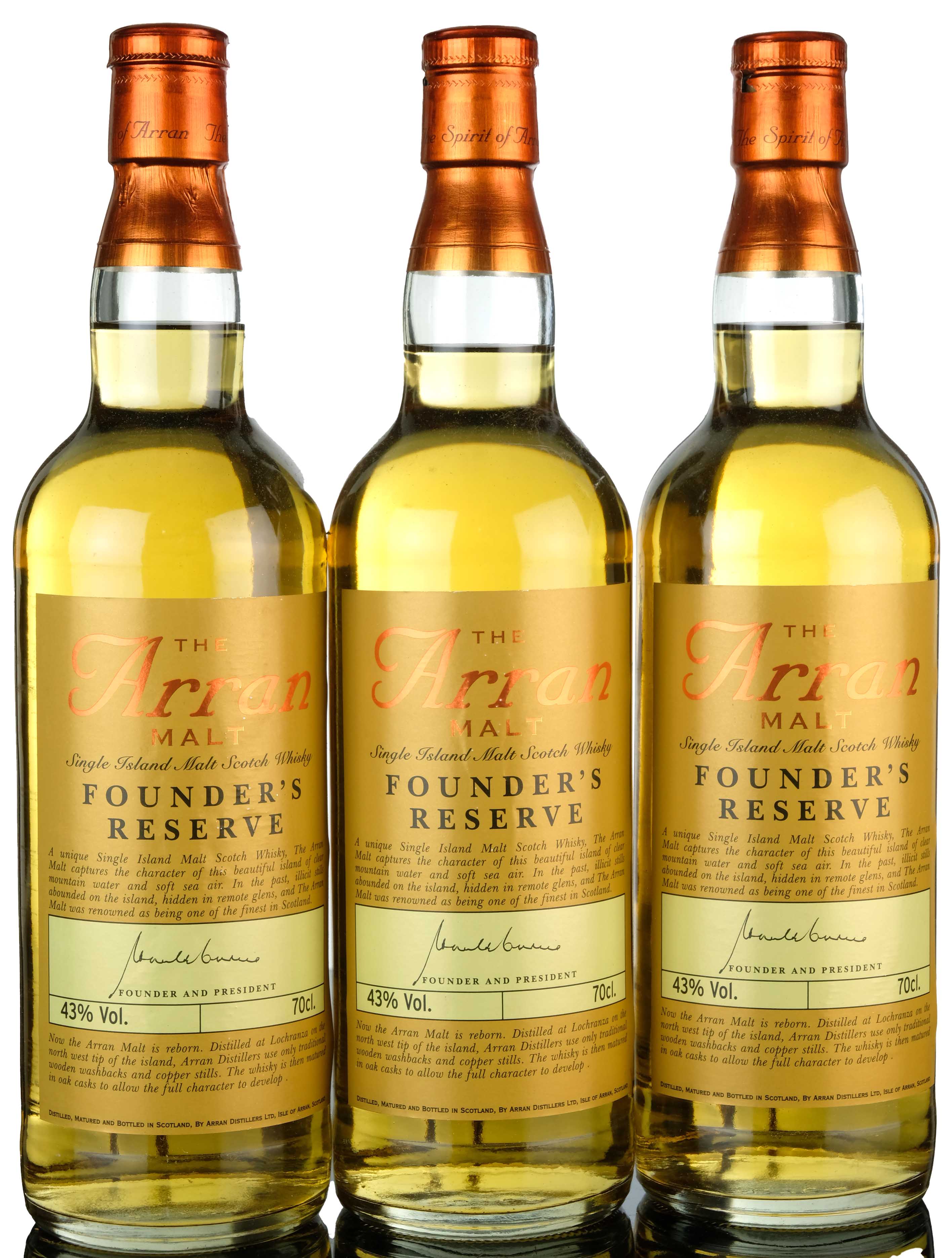3 x Arran Founders Reserve