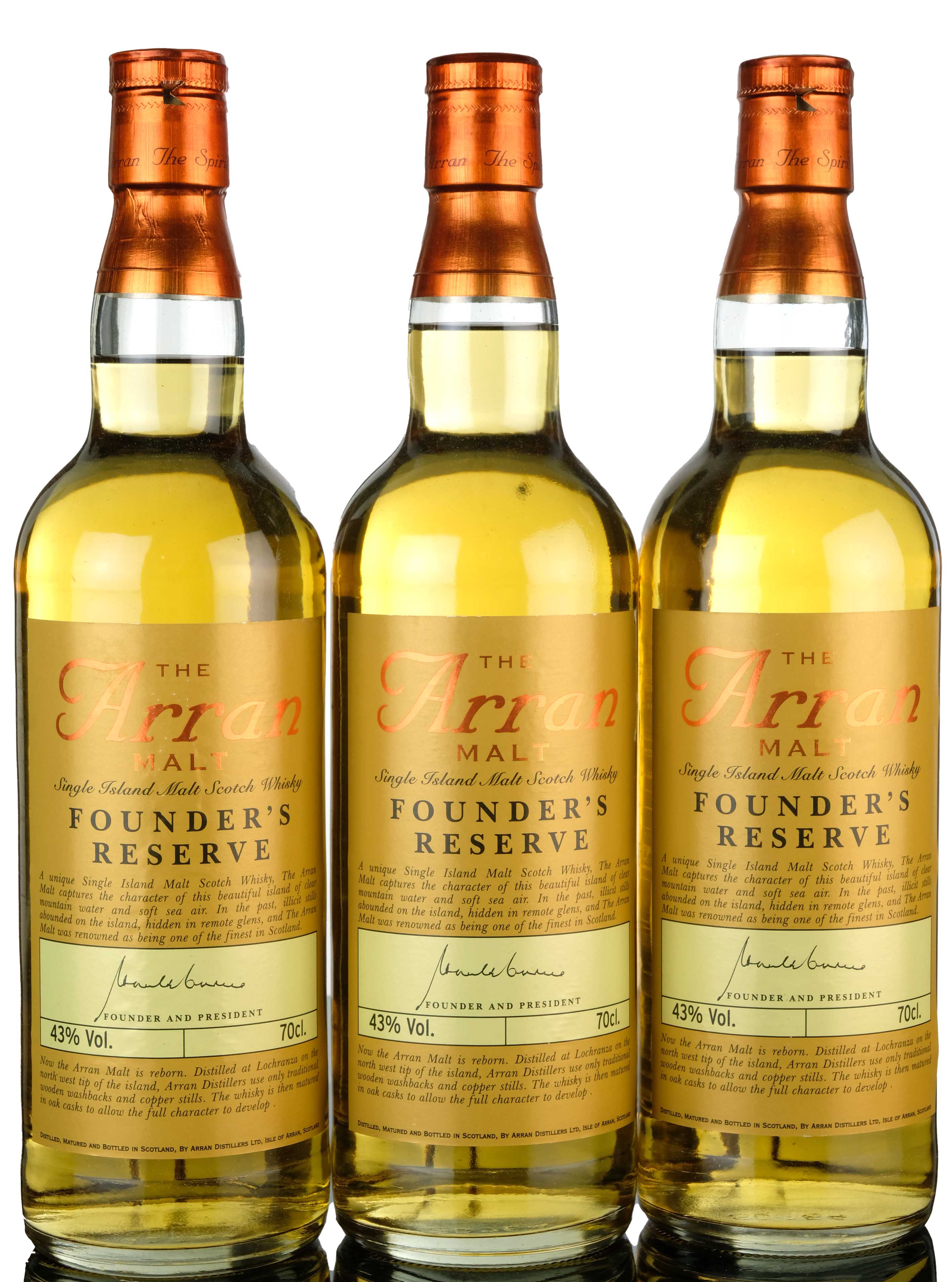 3 x Arran Founders Reserve
