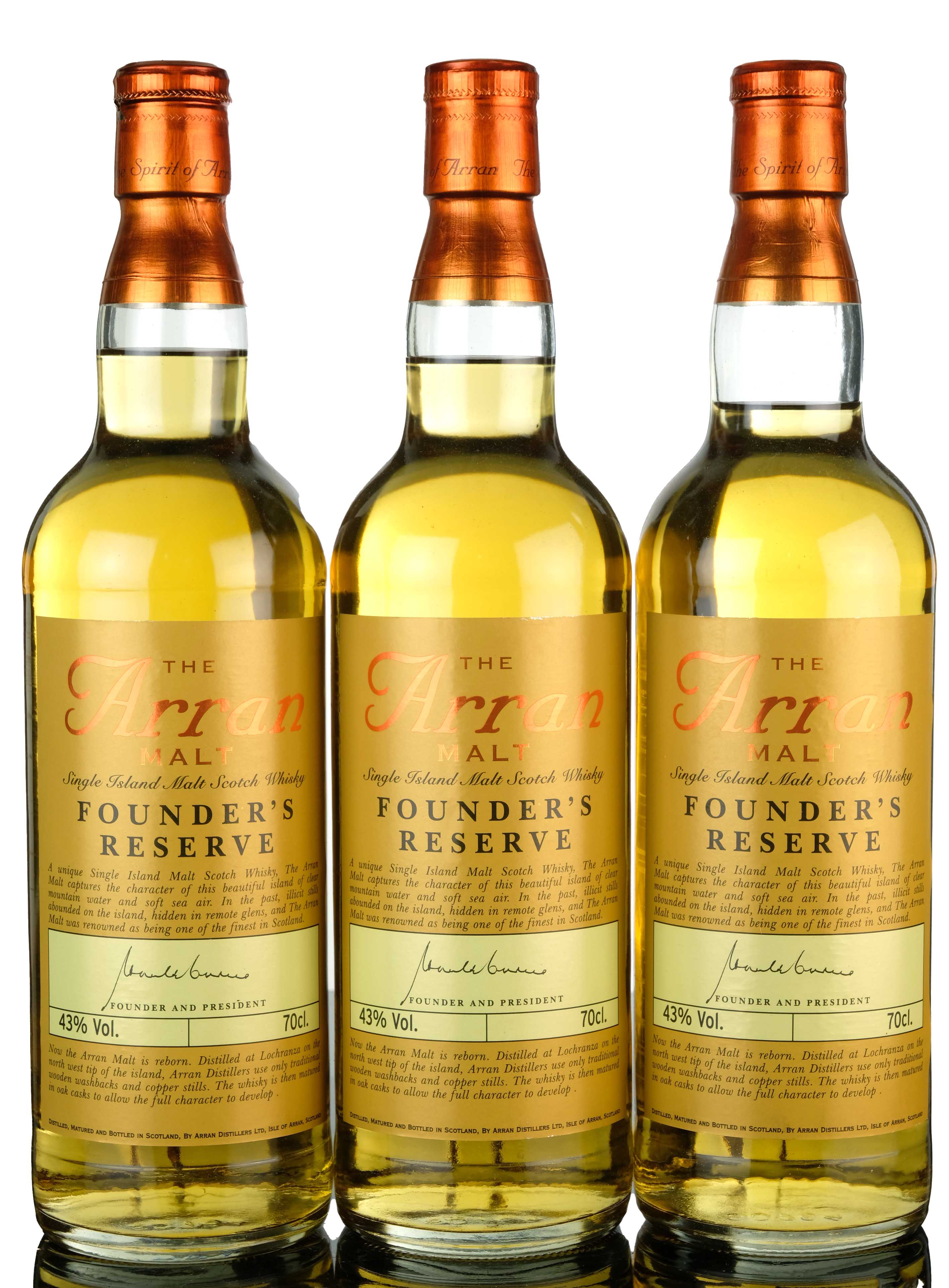 3 x Arran Founders Reserve