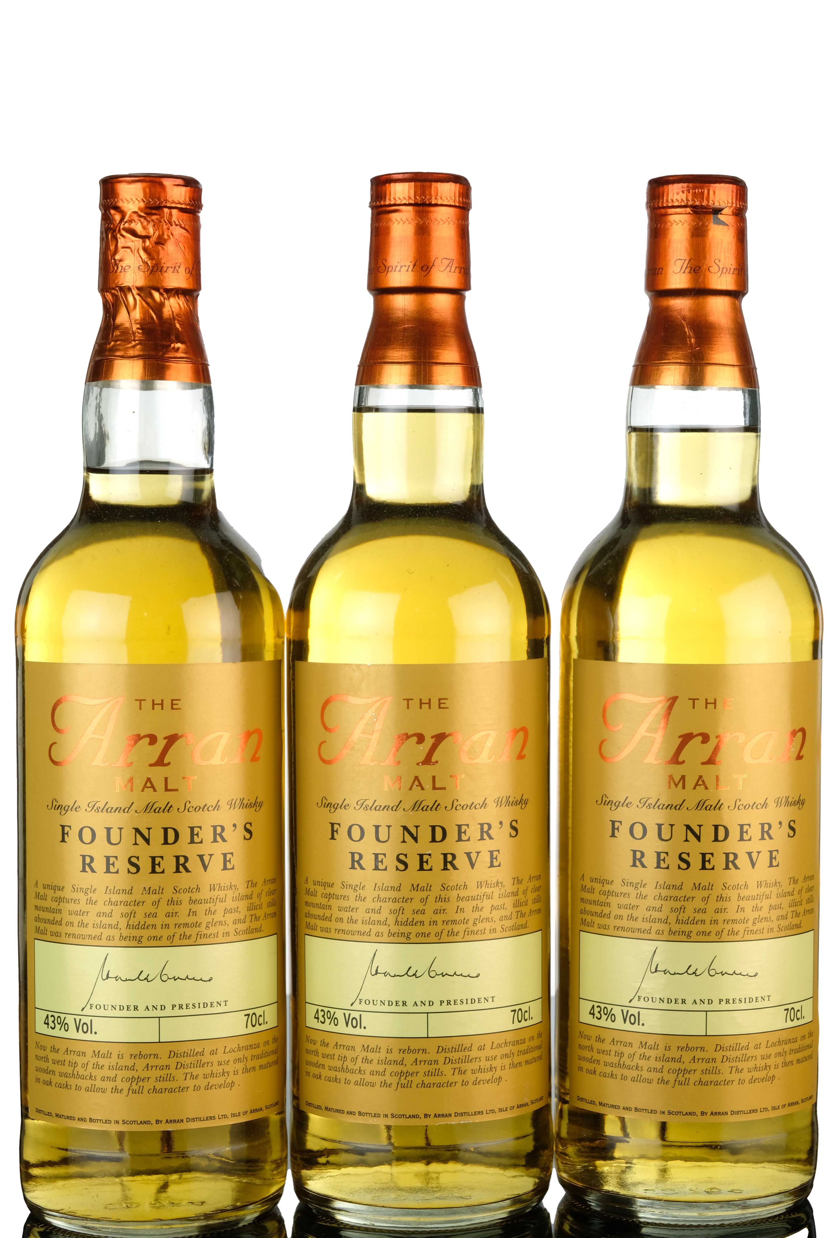 3 x Arran Founders Reserve