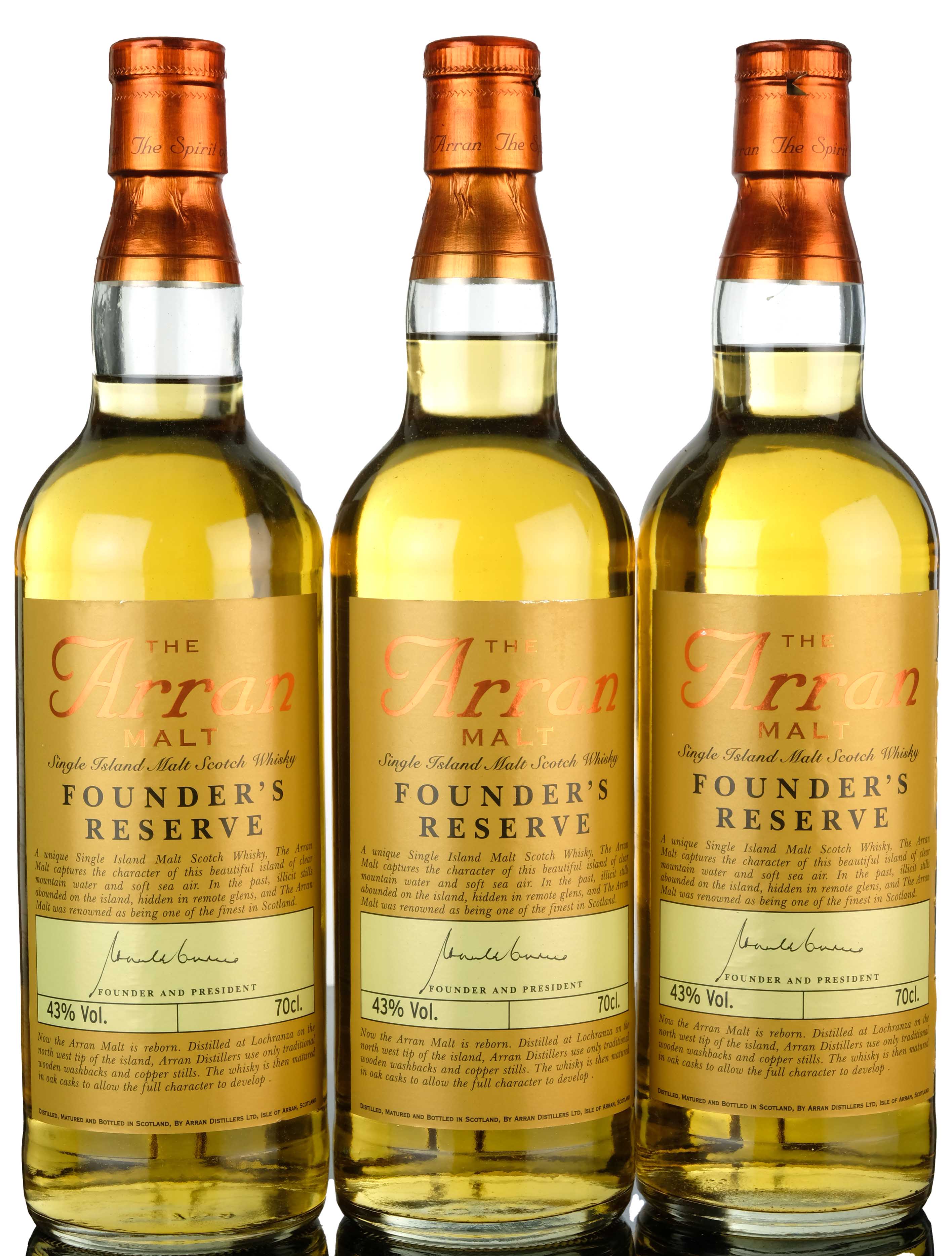 3 x Arran Founders Reserve